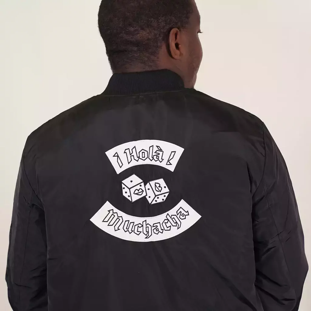 Bomber imprimé personnalisé dans le dos