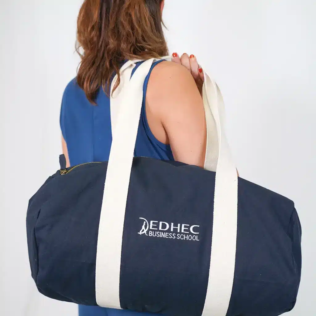 Duffle bag brodé personnalisé pour association étudiante