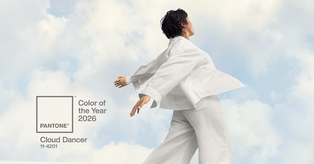Couleur Pantone 2026 Cloud Dancer