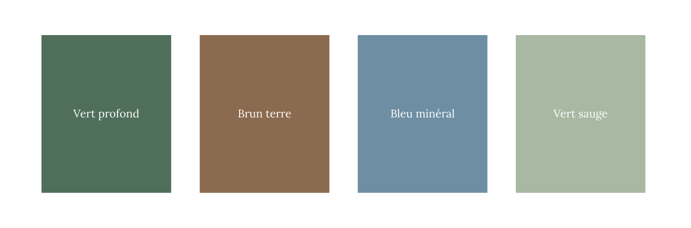 Les couleurs naturelles à associer avec Cloud Dancer