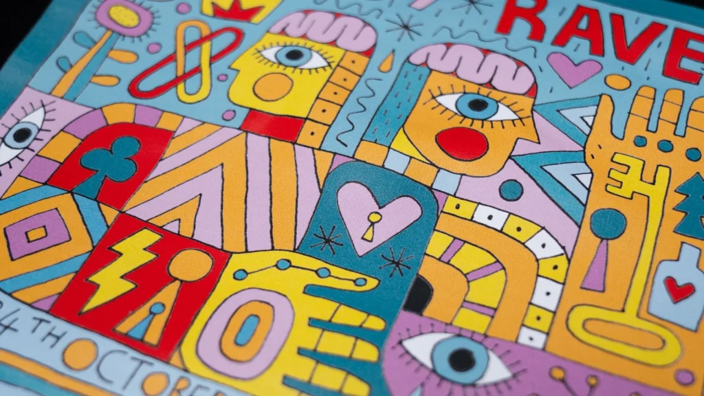 Design graphique sur t-shirt