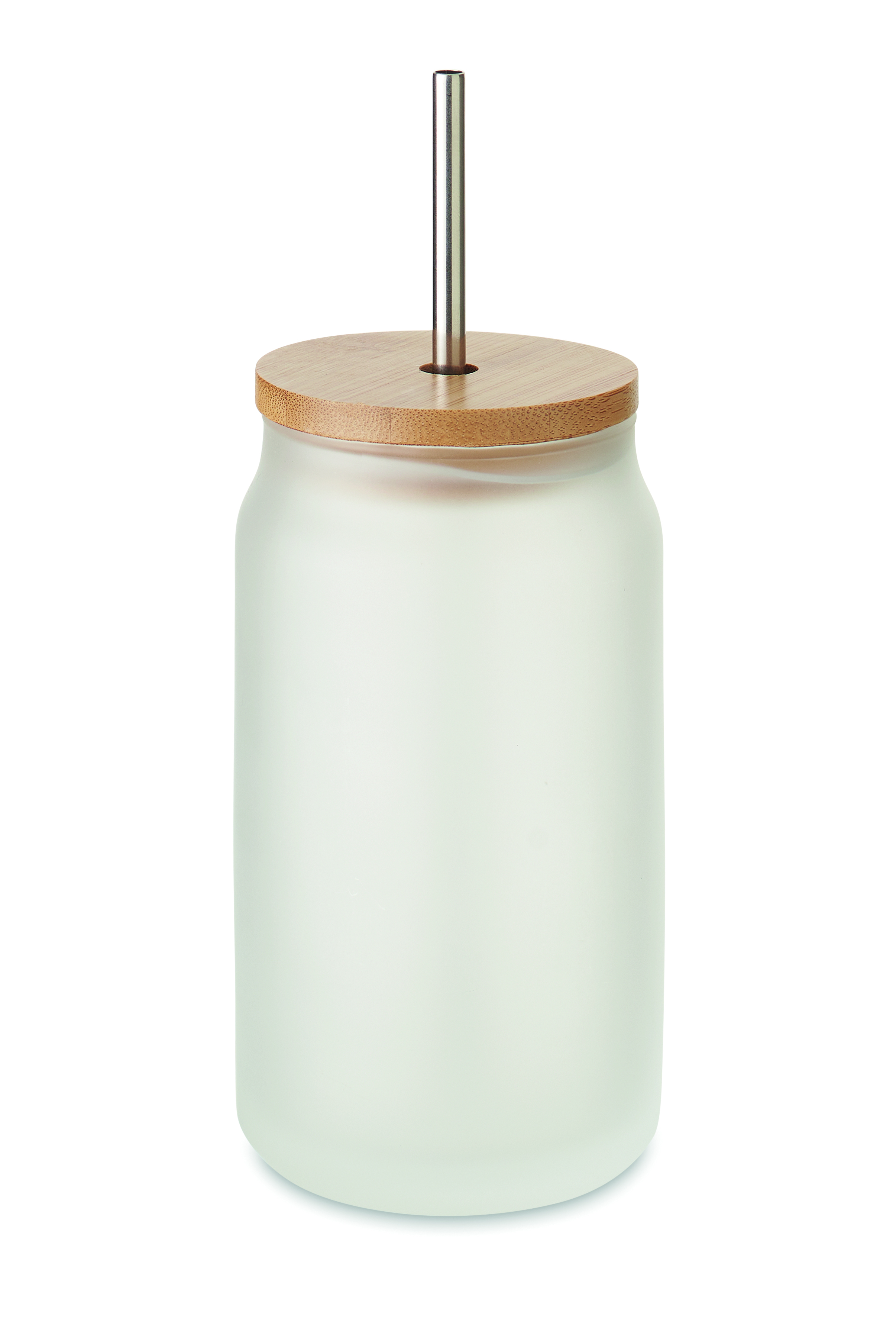 Verre Mason 400 ml avec paille et couvercle en bambou