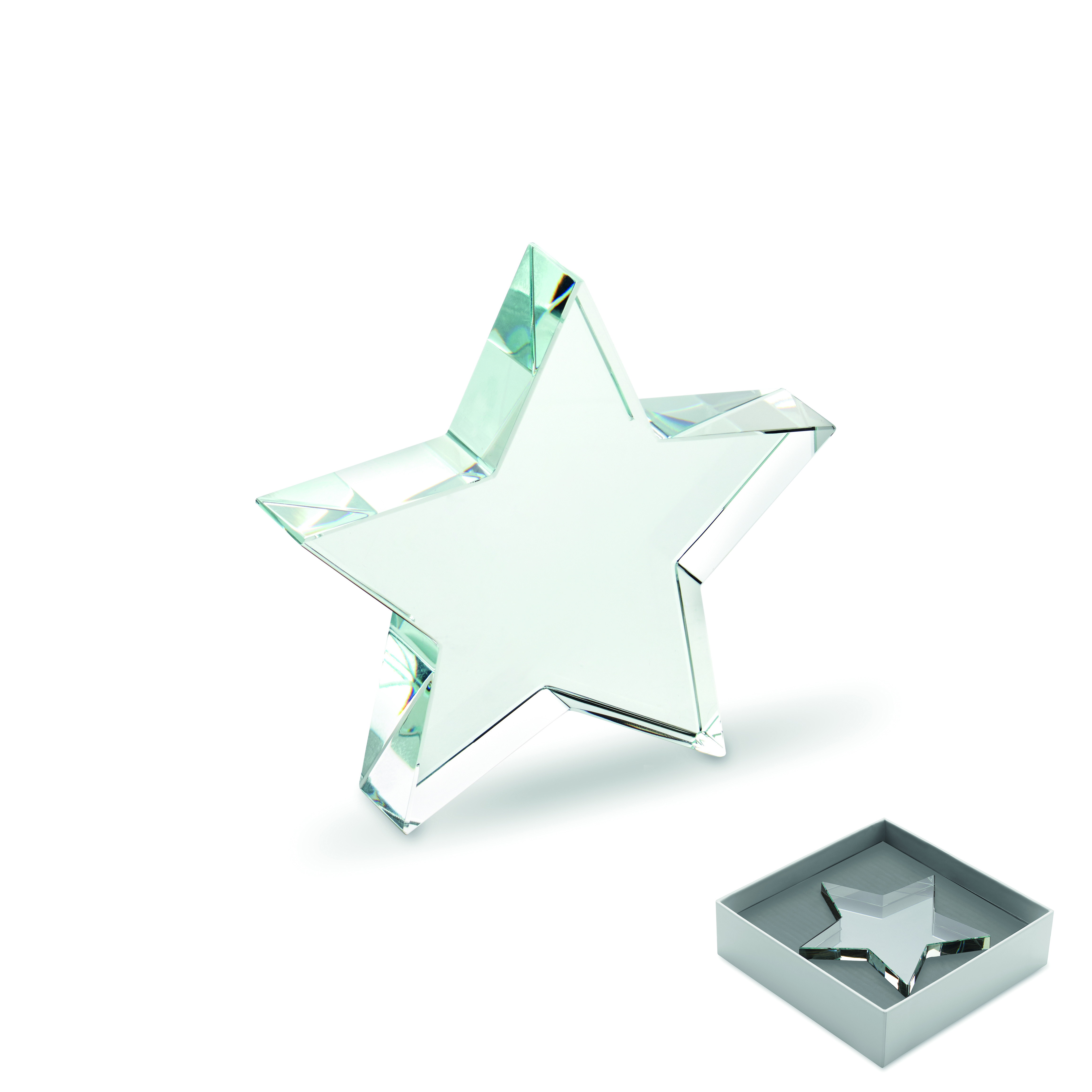 Trophée étoile en verre