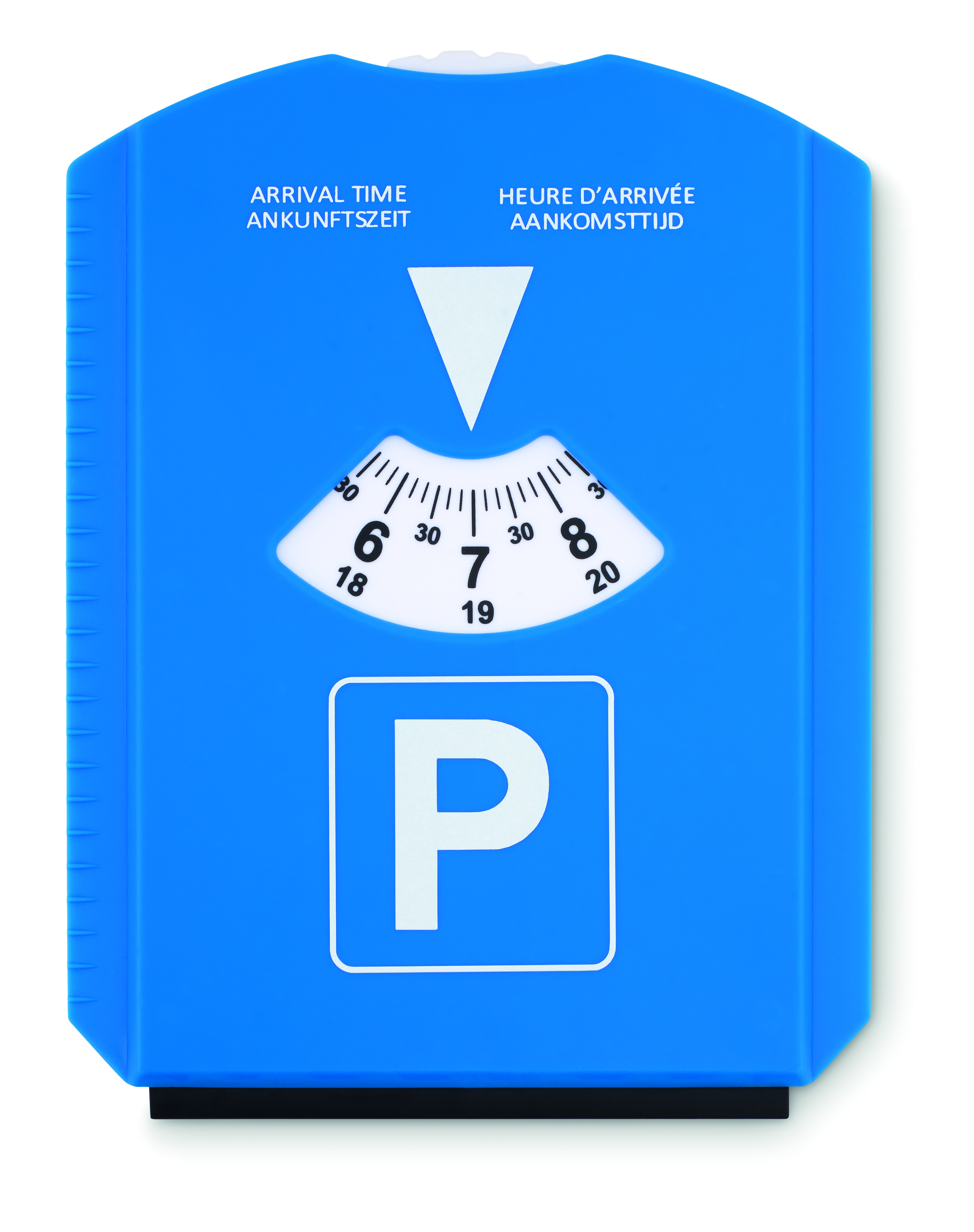 Disque de stationnement grattoir