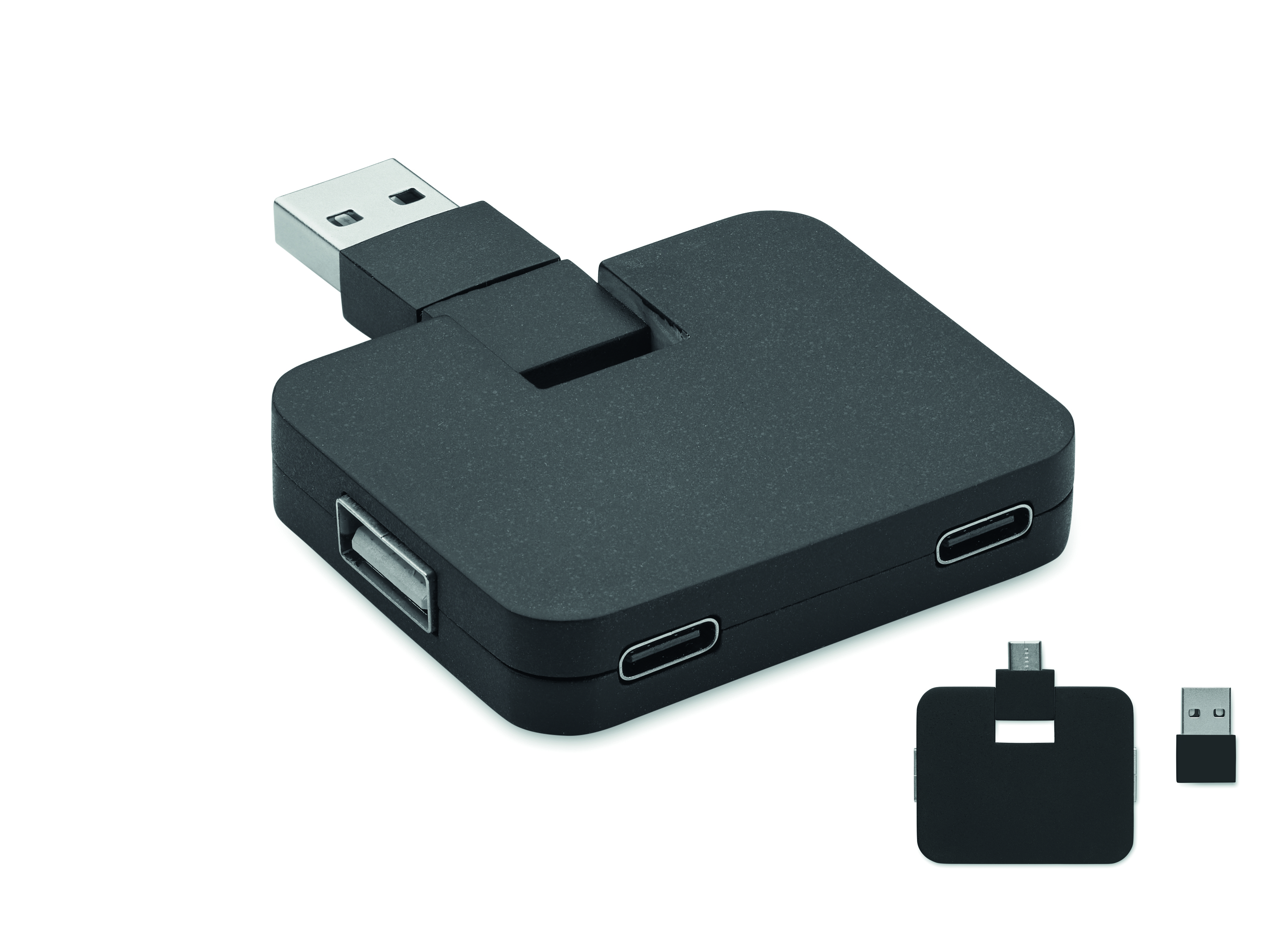 Hub USB 4 ports 2.0 USB-A et USB-C