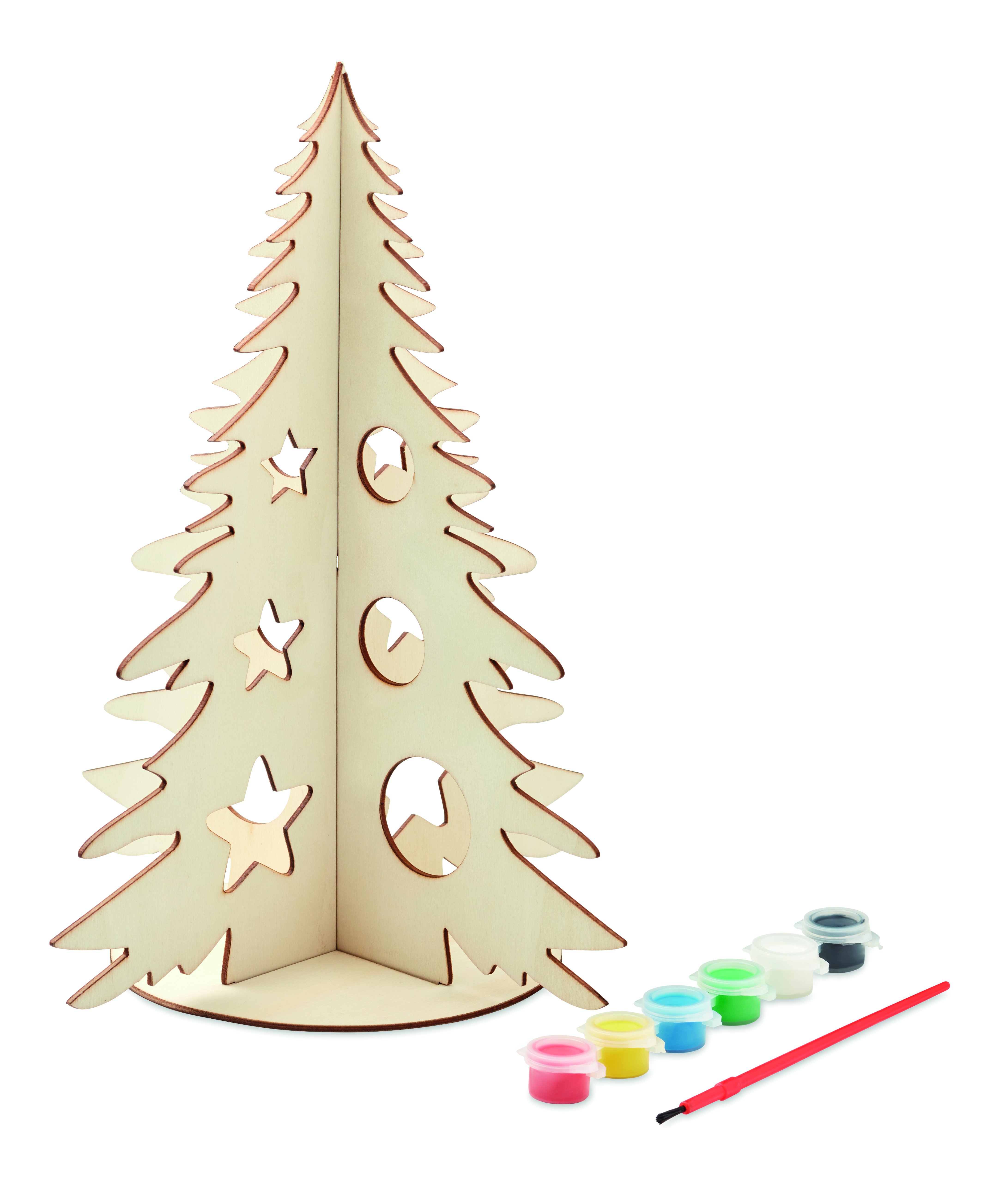 Sapin de Noël à peindre en bois