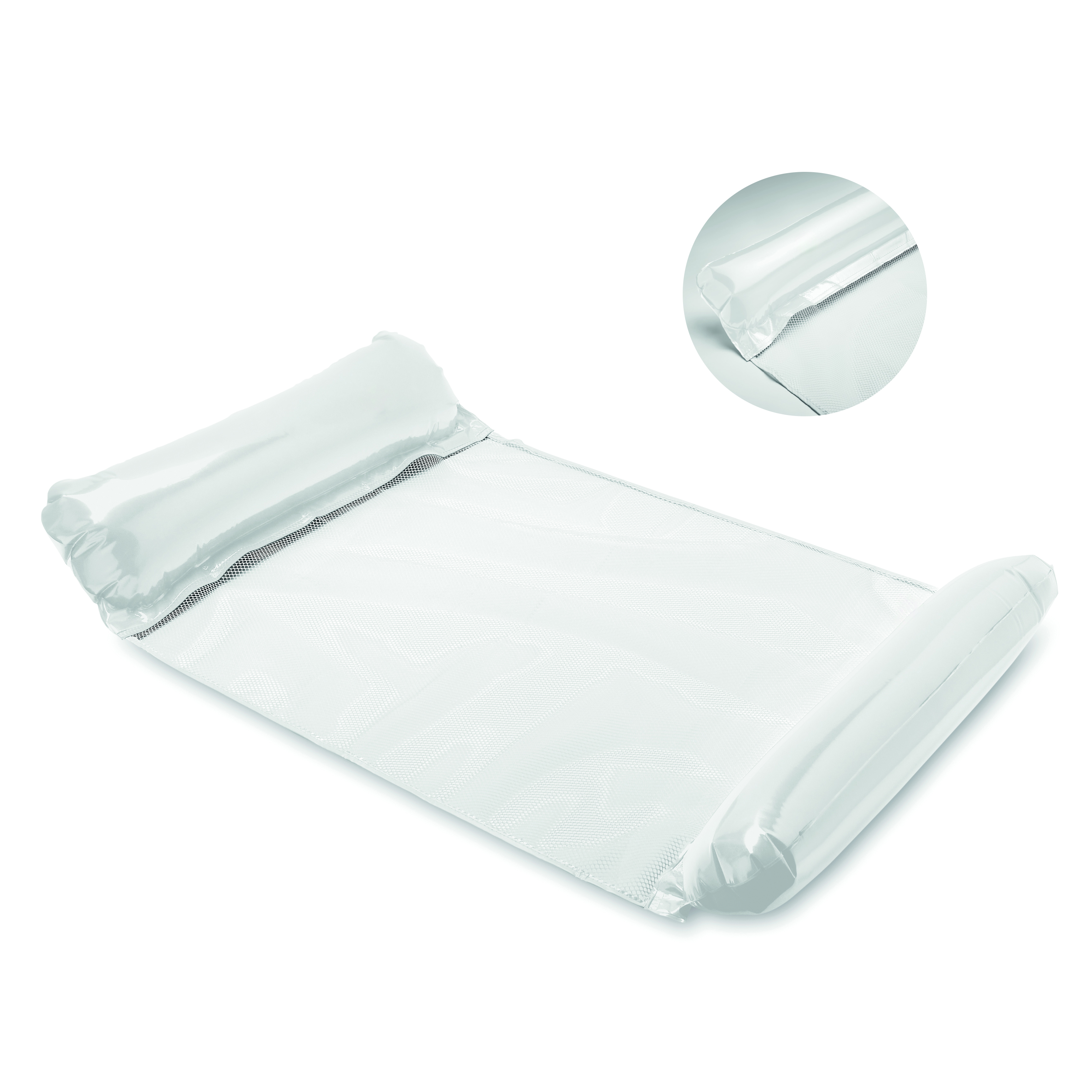 Hamac gonflable flottant avec filet en PVC