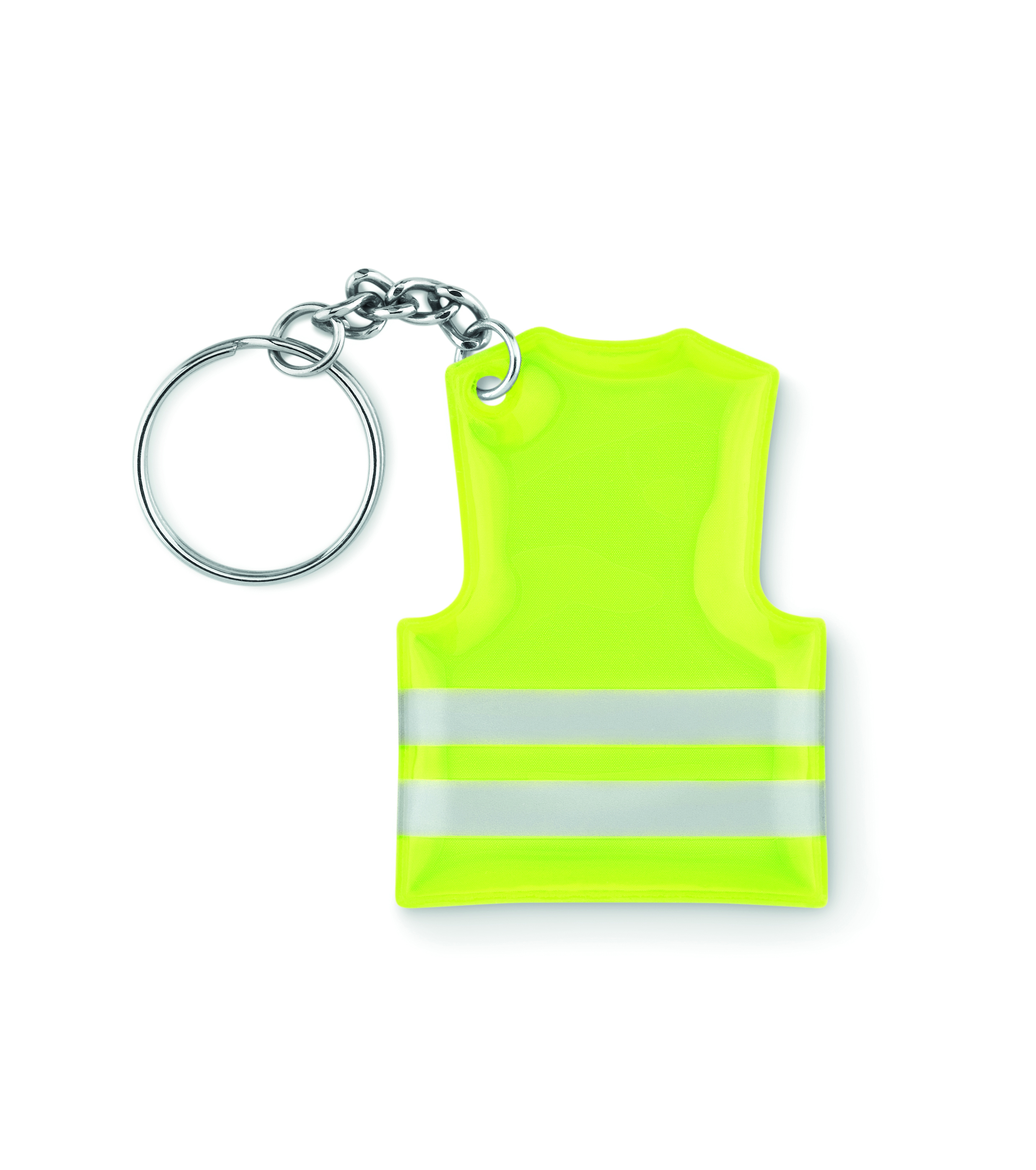 Porte-clés gilet de sécurité réfléchissant