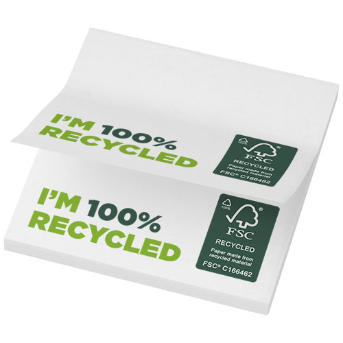 Notes adhésives recyclées 75 x 75 mm Sticky-Mate