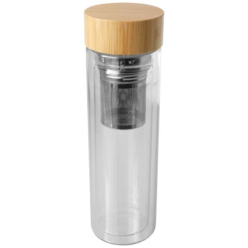 Bouteille à infusion 400 ml Bailey en verre et bambou