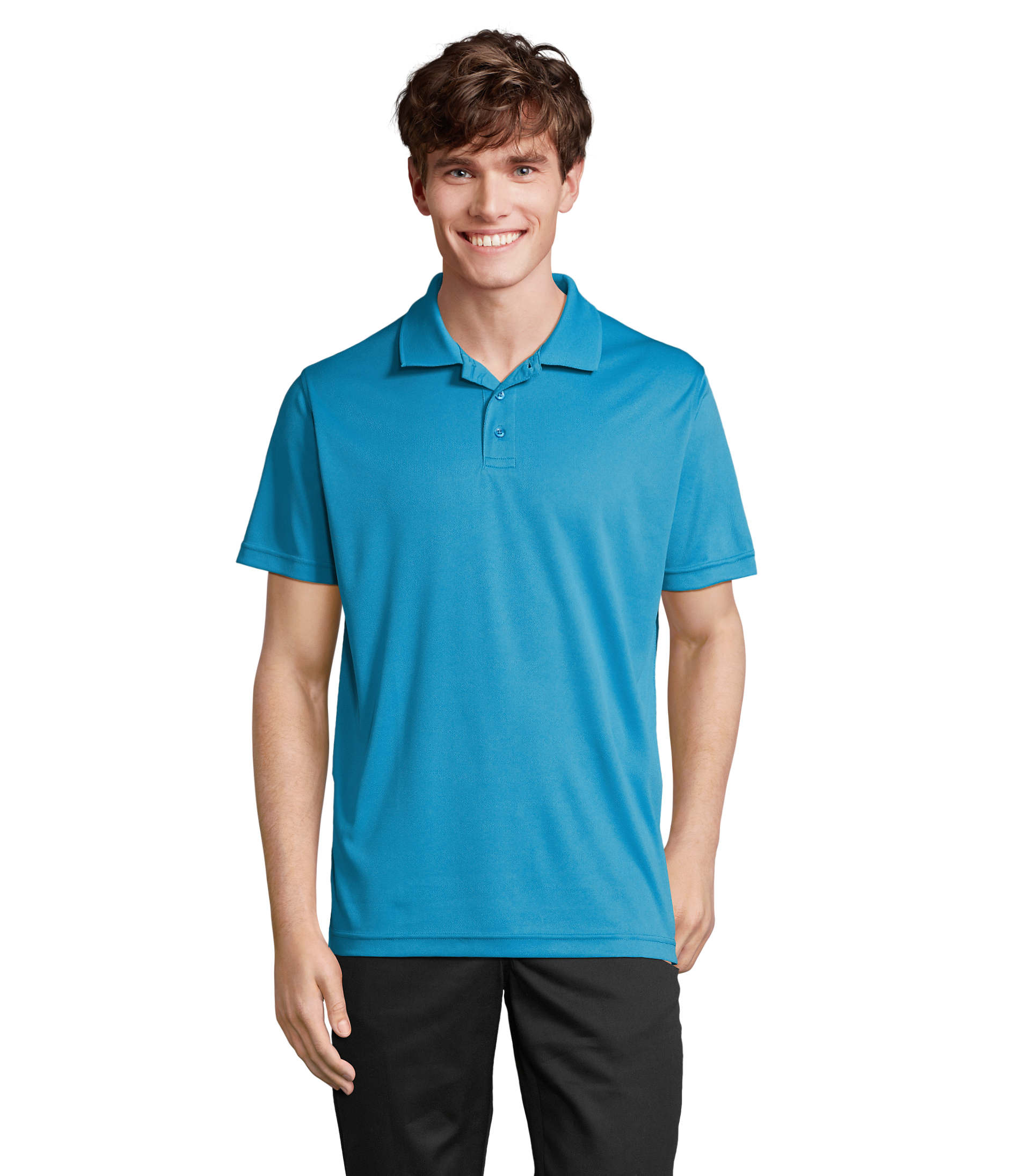 Polo Pitcher en polyester recyclé - Unisexe