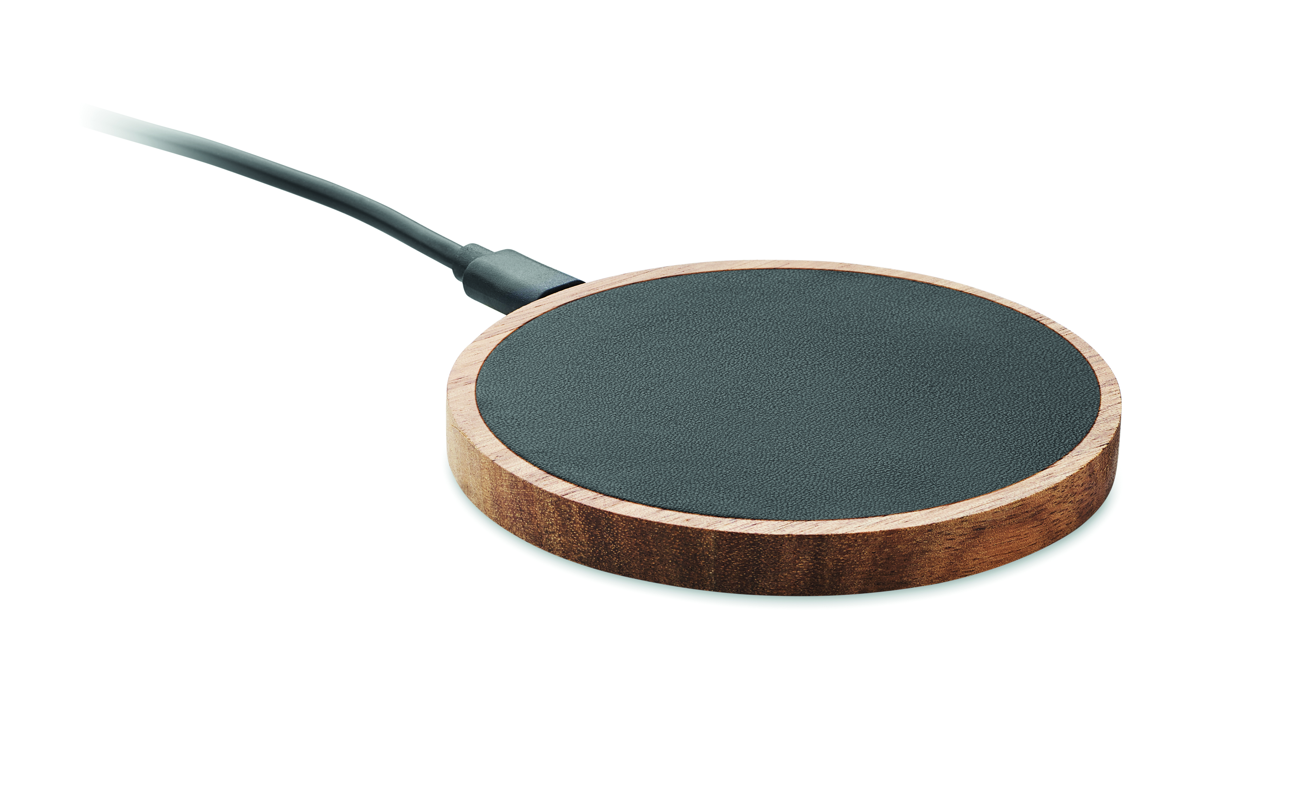 Chargeur sans fil 15 W en bois d'acacia