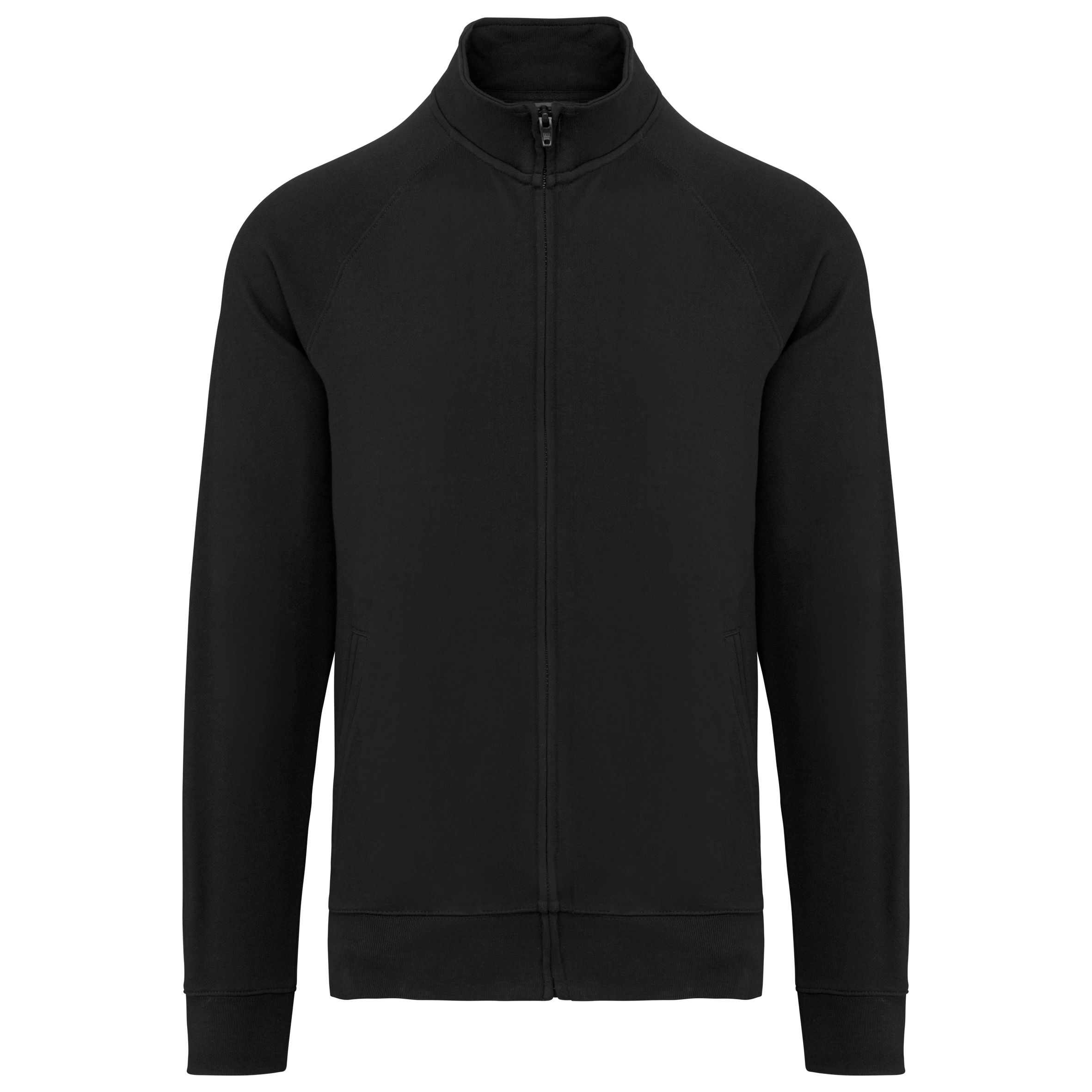 Veste molleton coton manches raglan unisexe