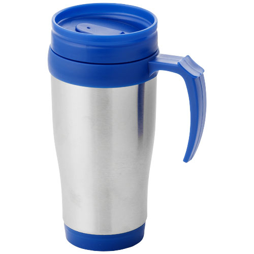 Mug isotherme 400 ml Sanibel en inox et plastique