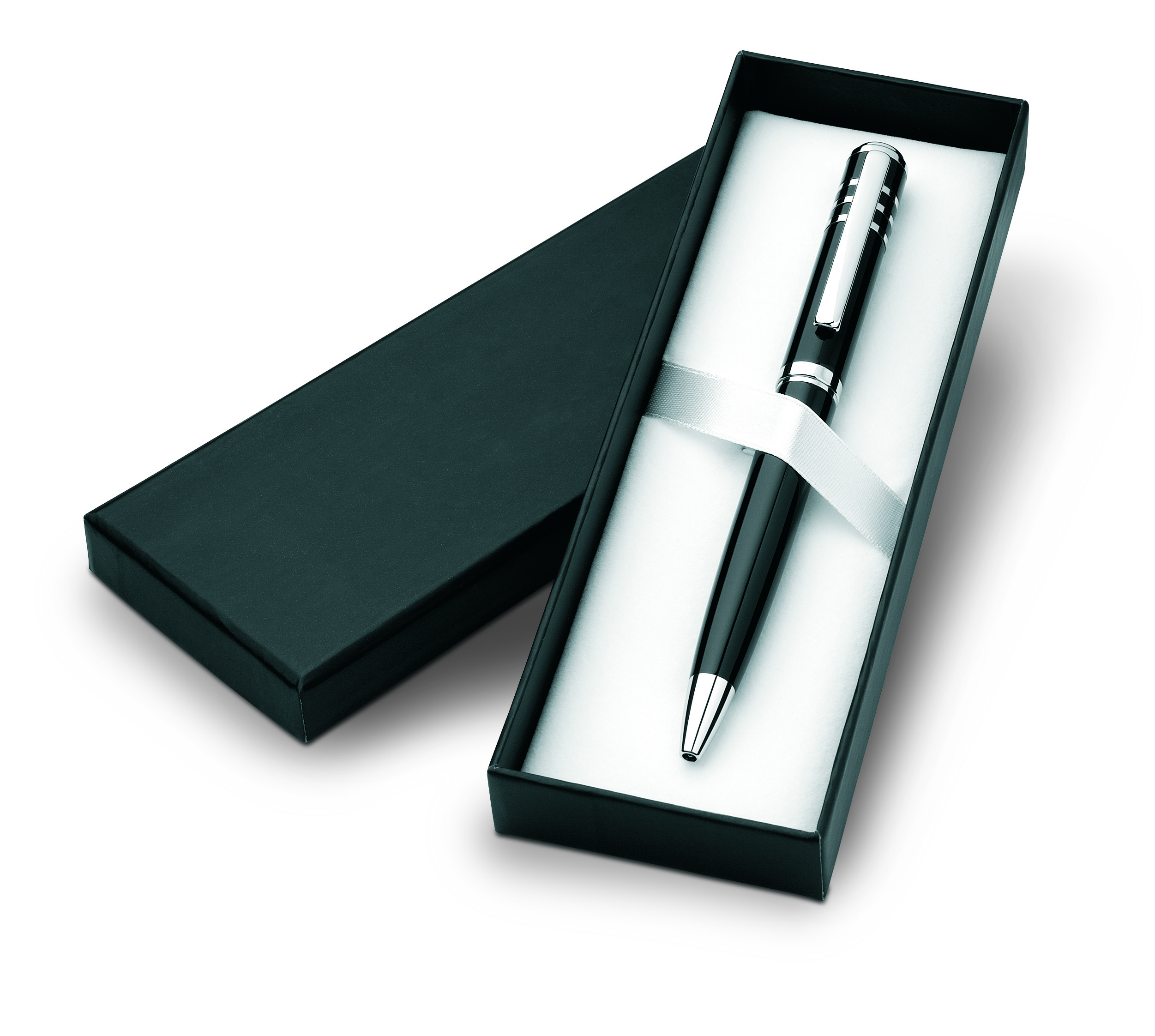 Stylo à bille twist laqué en métal