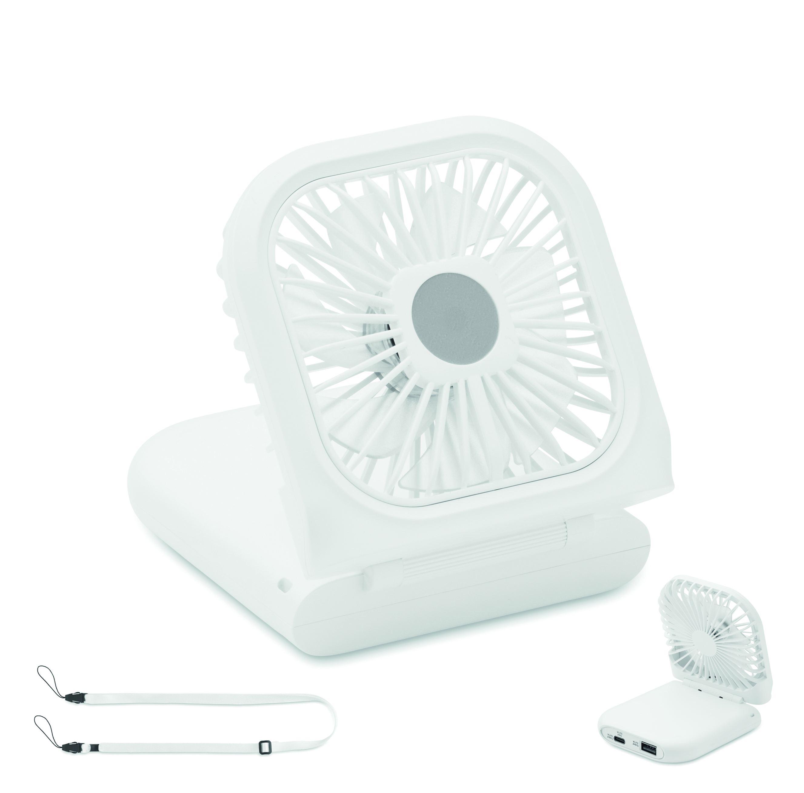 Ventilateur pliable batterie externe 3 000 mAh