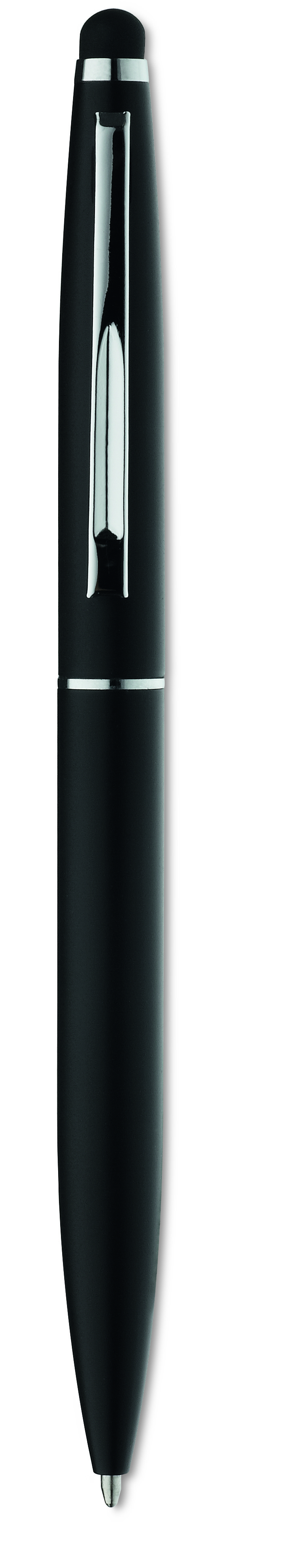 Stylo-stylet à bille mat en aluminium