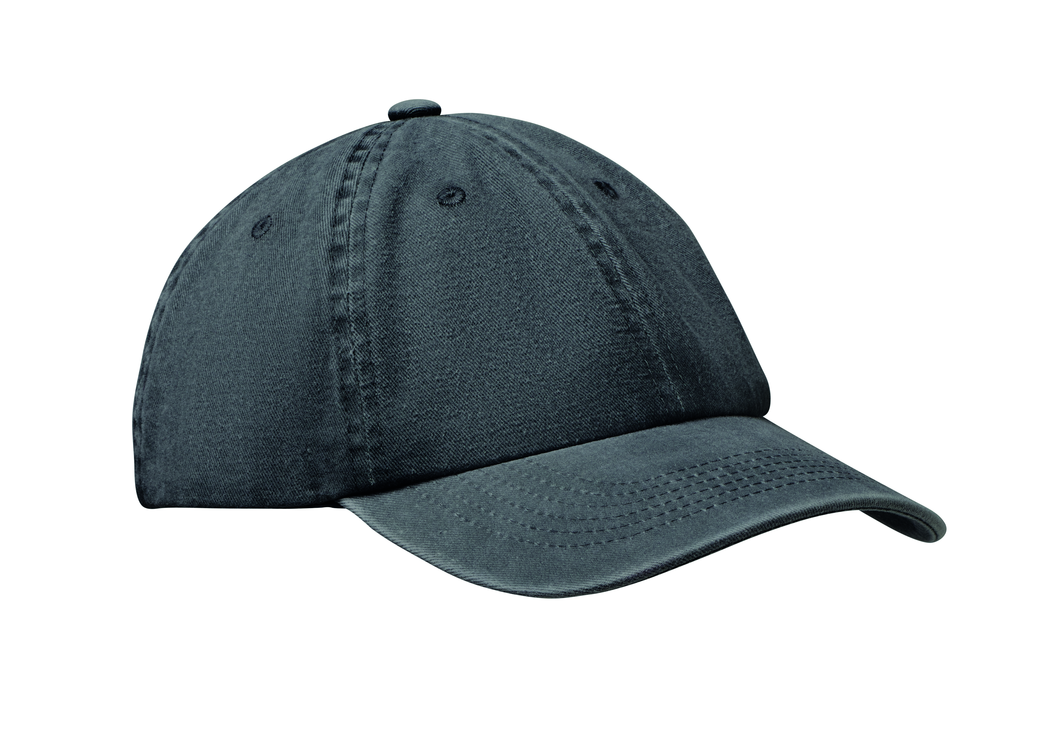 Casquette baseball vintage 6 pans réglable en coton lavé - Unisexe