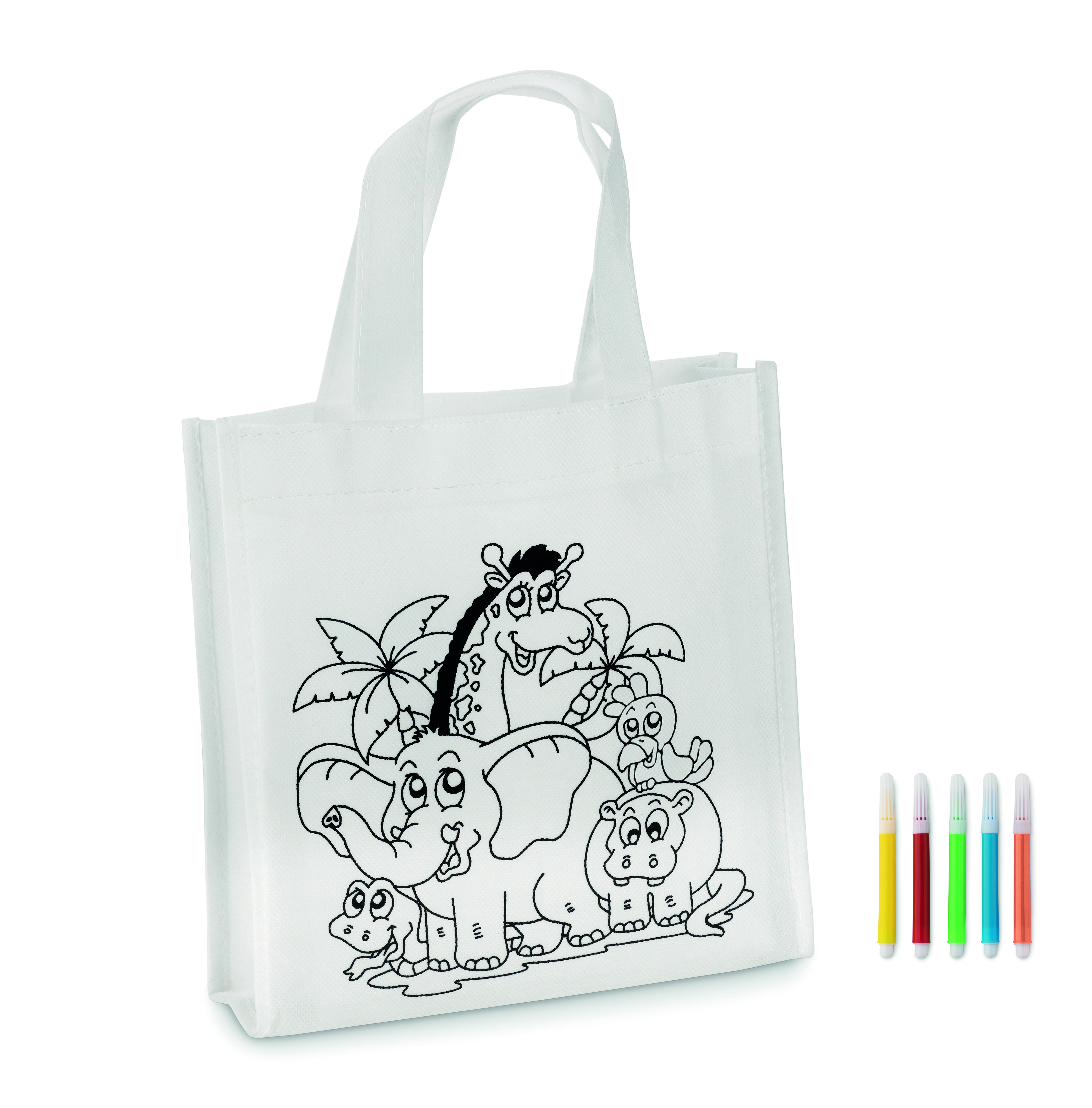 Sac shopping MO8922 mini à colorier 80 g/m² en non-tissé