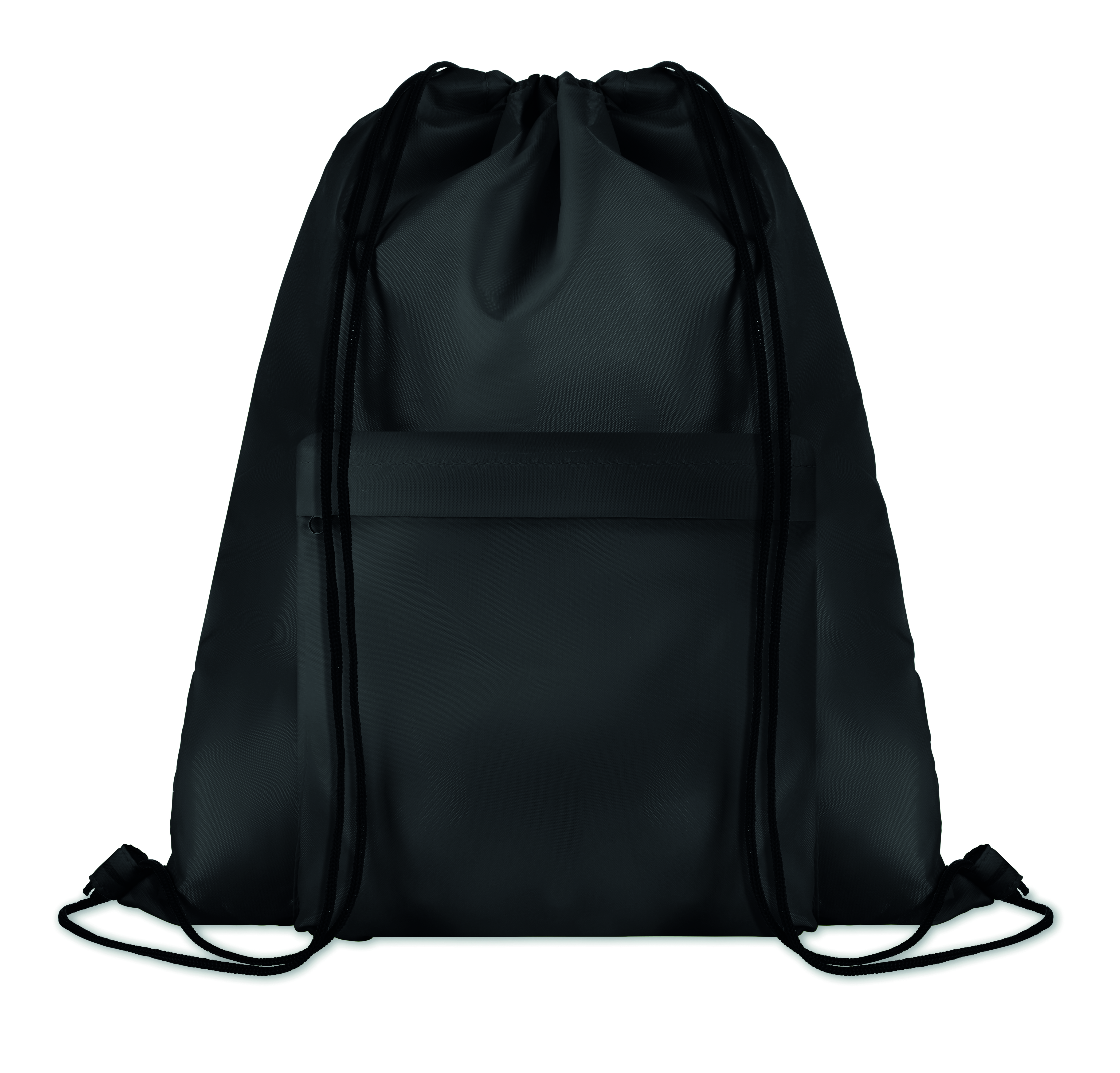 Sac à cordelette MO9177 210D poche zippée
