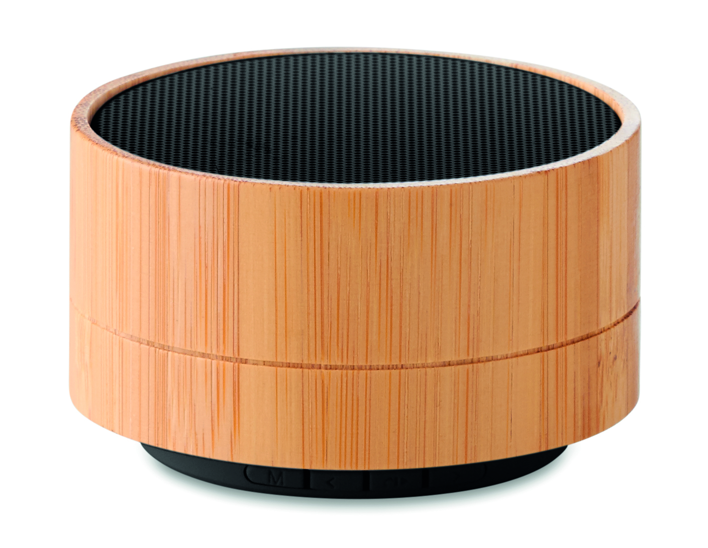 Enceinte sans fil en bambou