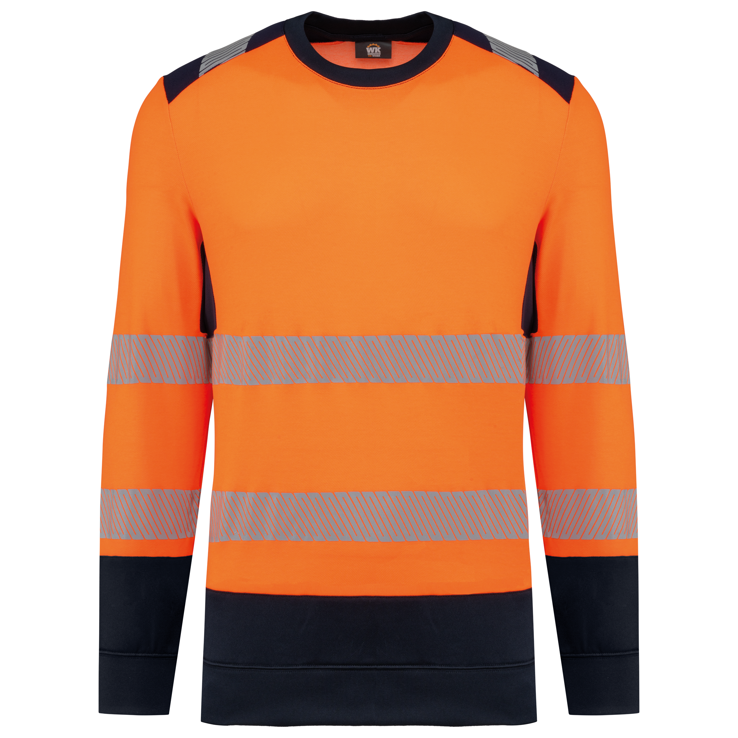 Sweat-shirt de sécurité recyclé col rond unisexe