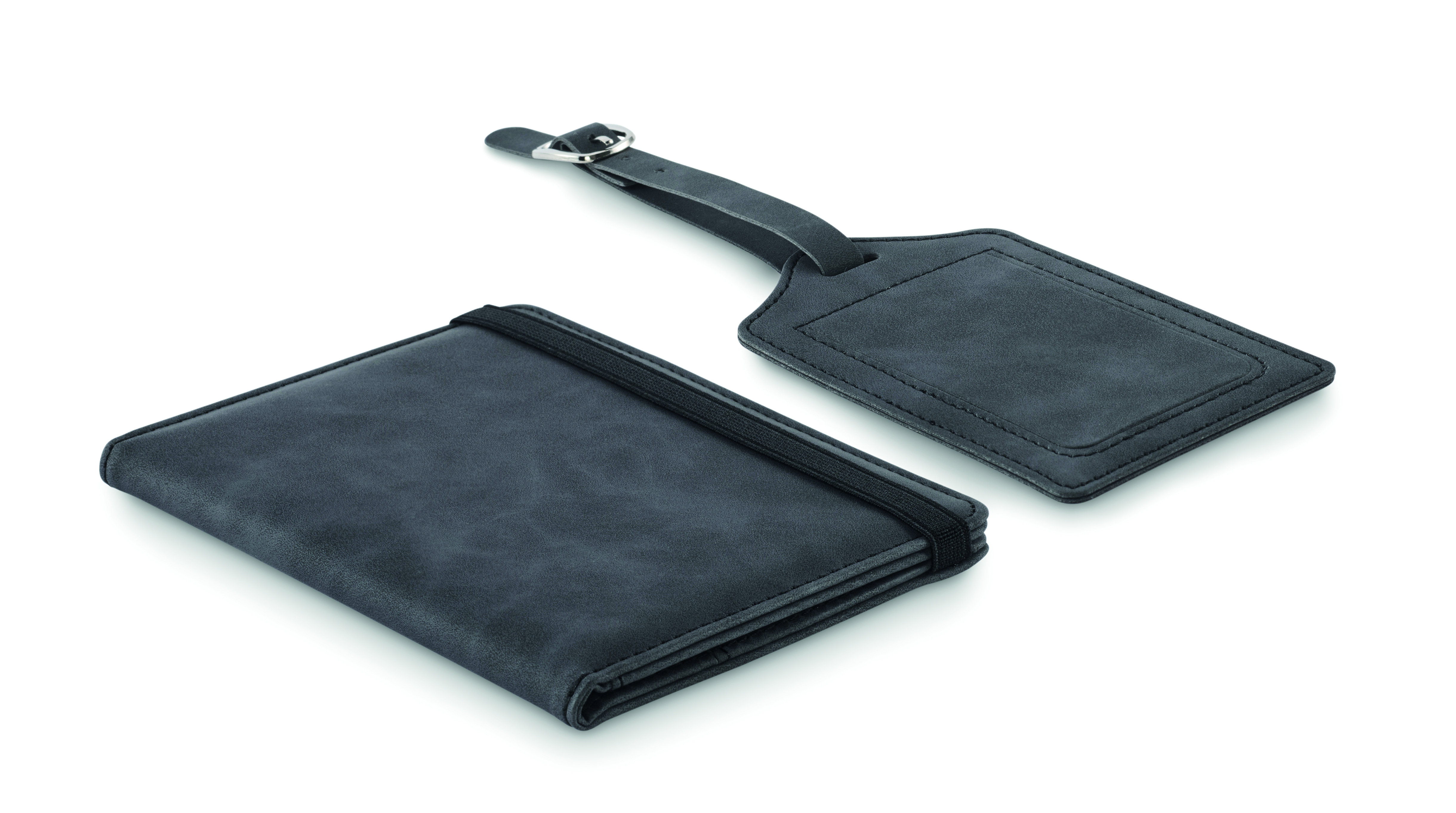 Set de voyage MO2535 passeport et étiquette en similicuir