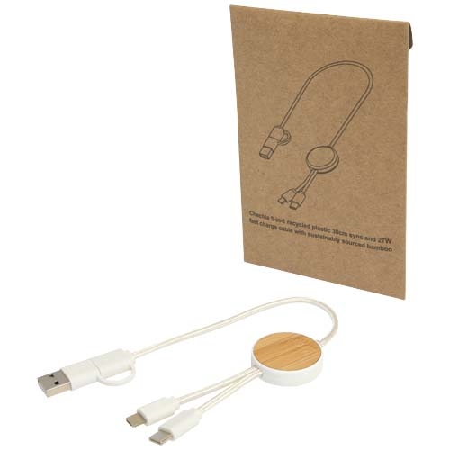 Câble 5-en-1 27 W Chechia en plastique recyclé