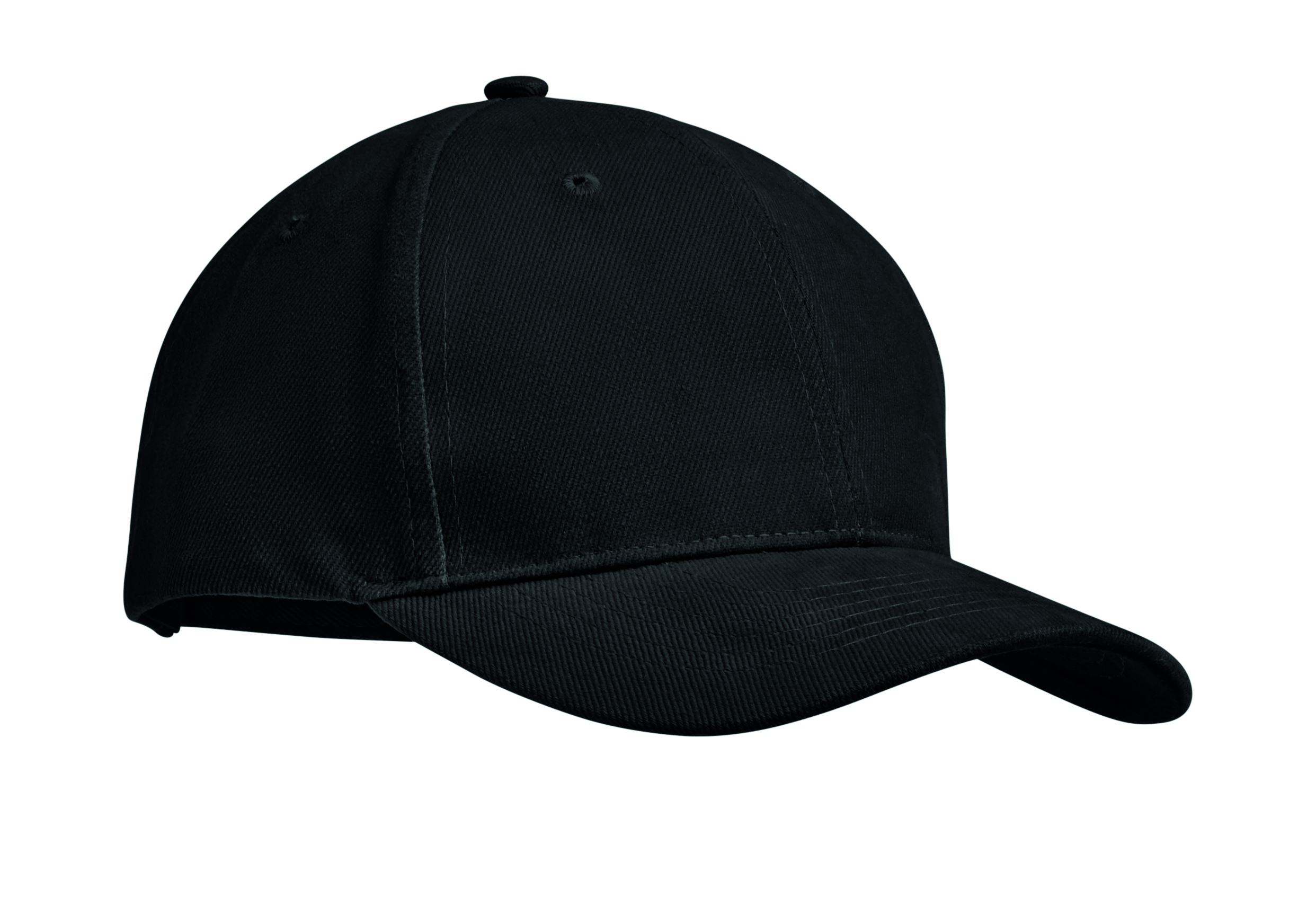 Casquette 6 panneaux 270 g/m² en coton brossé - Unisexe