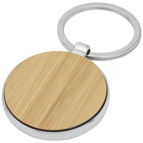 Porte-clés rond Nino en bambou