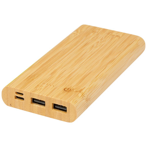 Batterie externe 10 000 mAh en bambou