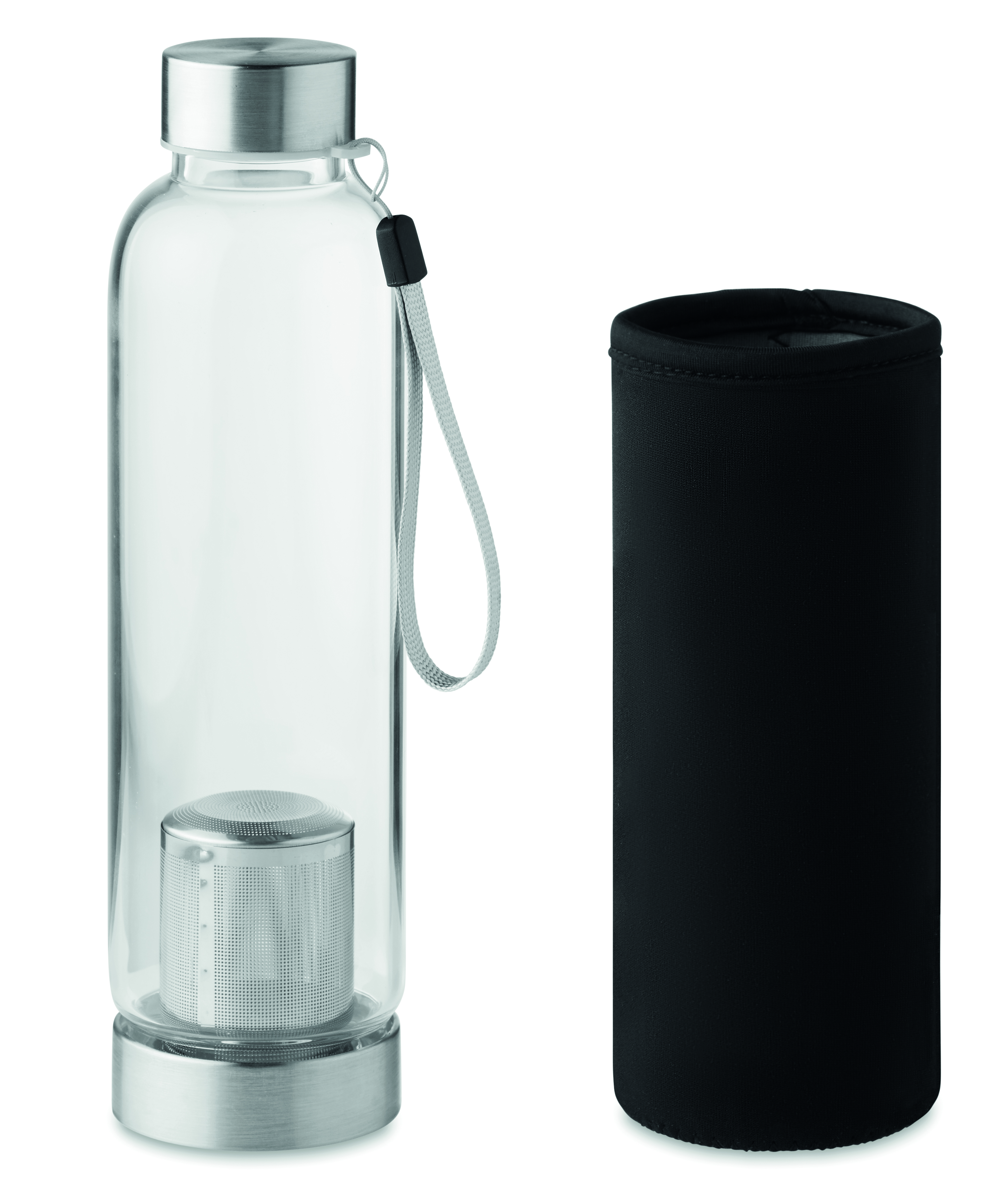 Bouteille 500 ml avec infuseur en verre borosilicate