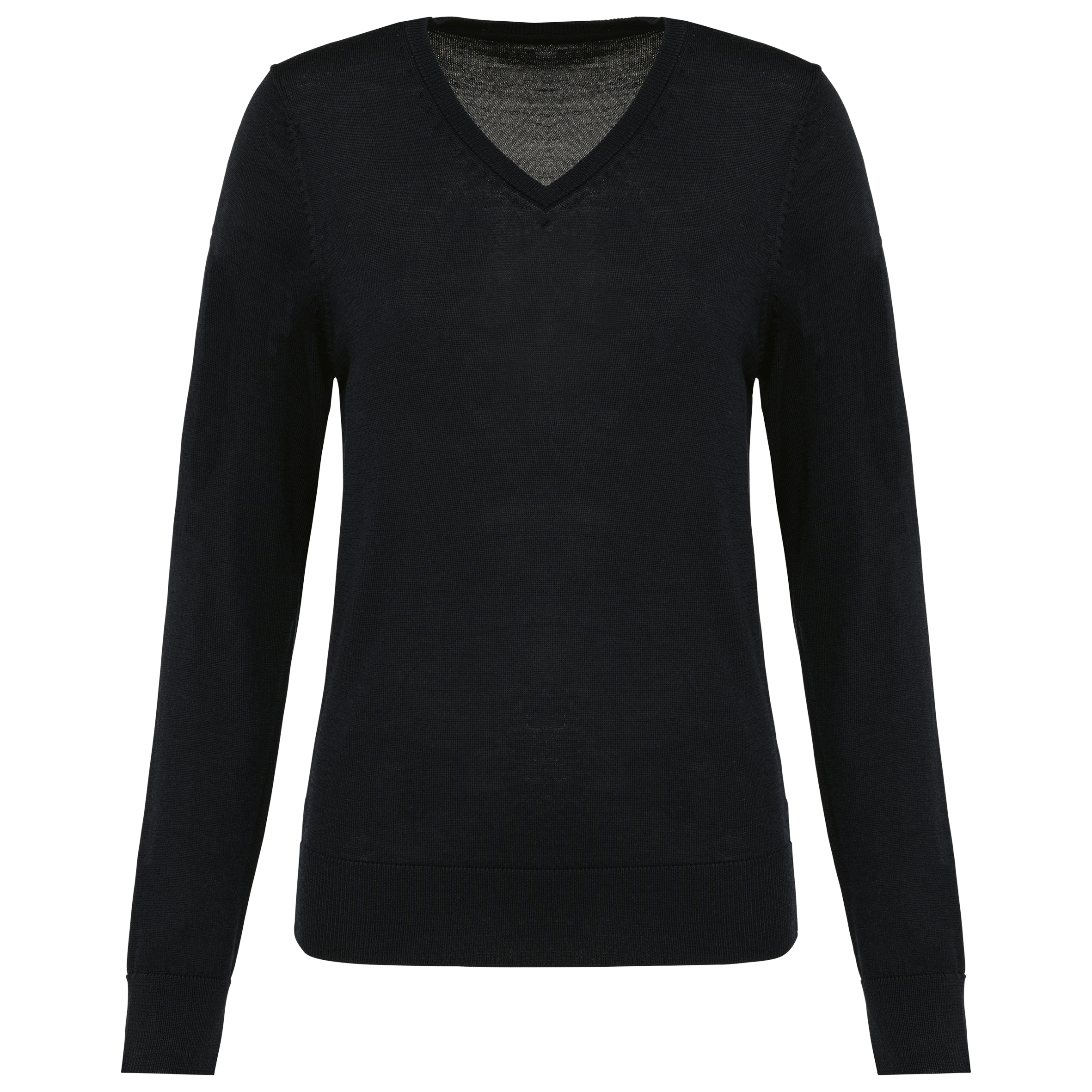 Pull col V Mérinos PK911 en laine - Femme
