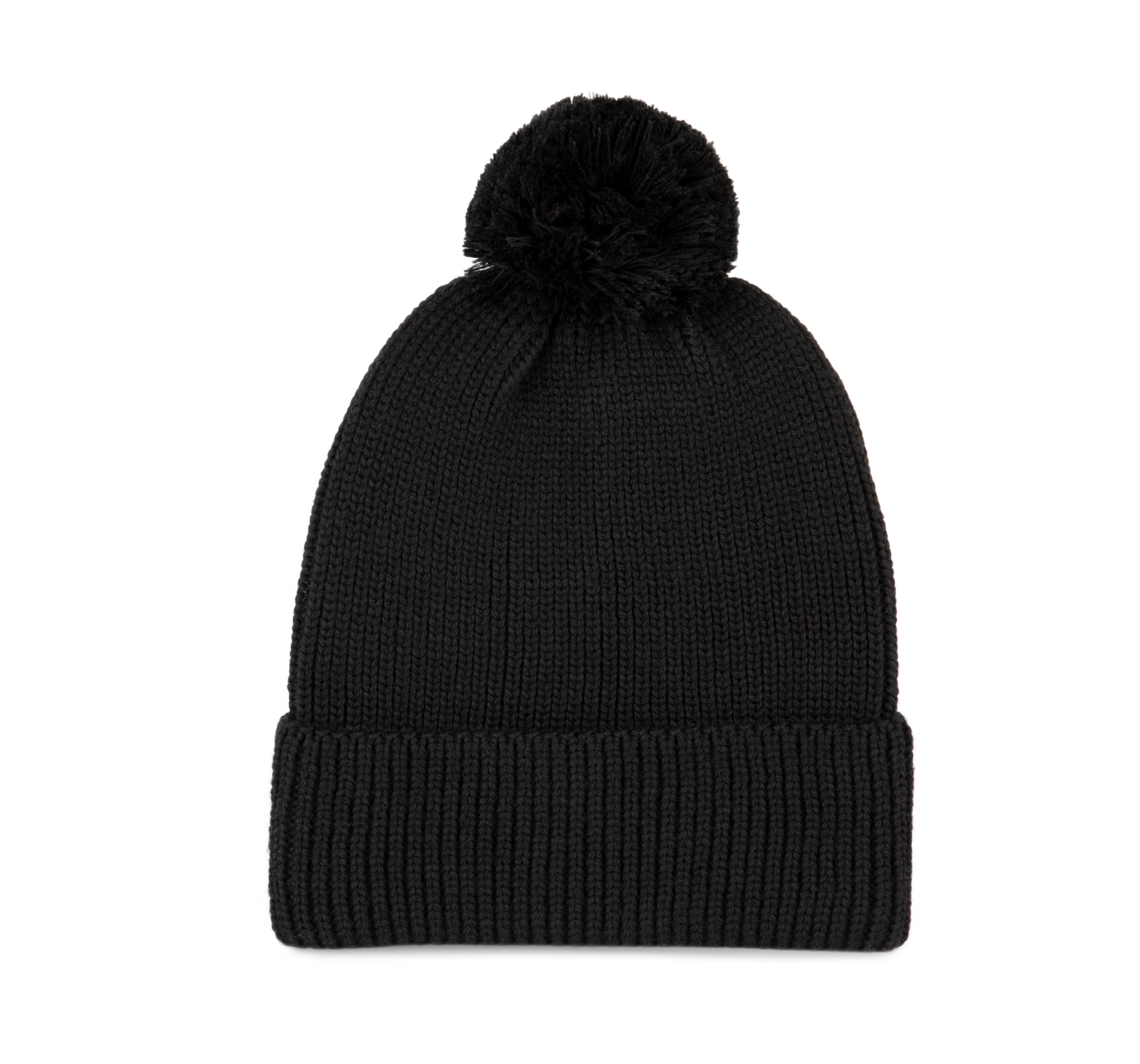 Bonnet avec pompon KP959 en polyester recyclé - Unisexe