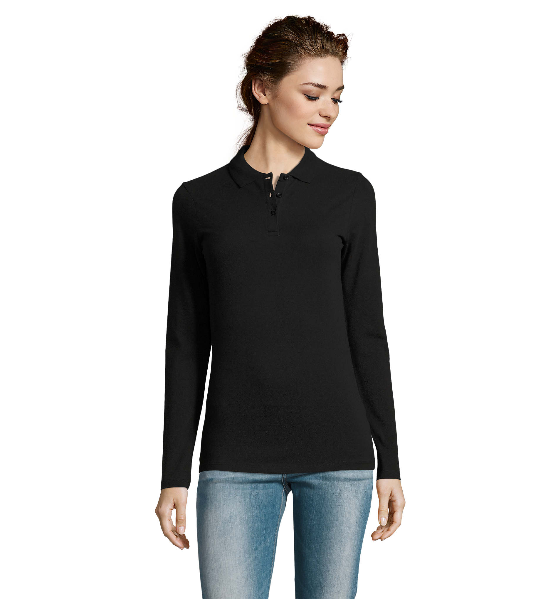 Polo Perfect LSL en coton - Femme