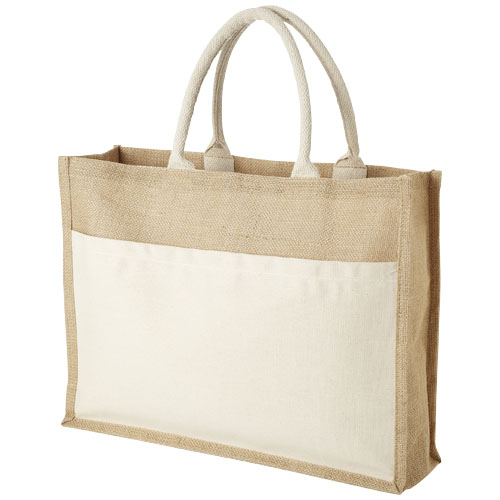 Sac shopping Mumbay 18 L en jute et coton