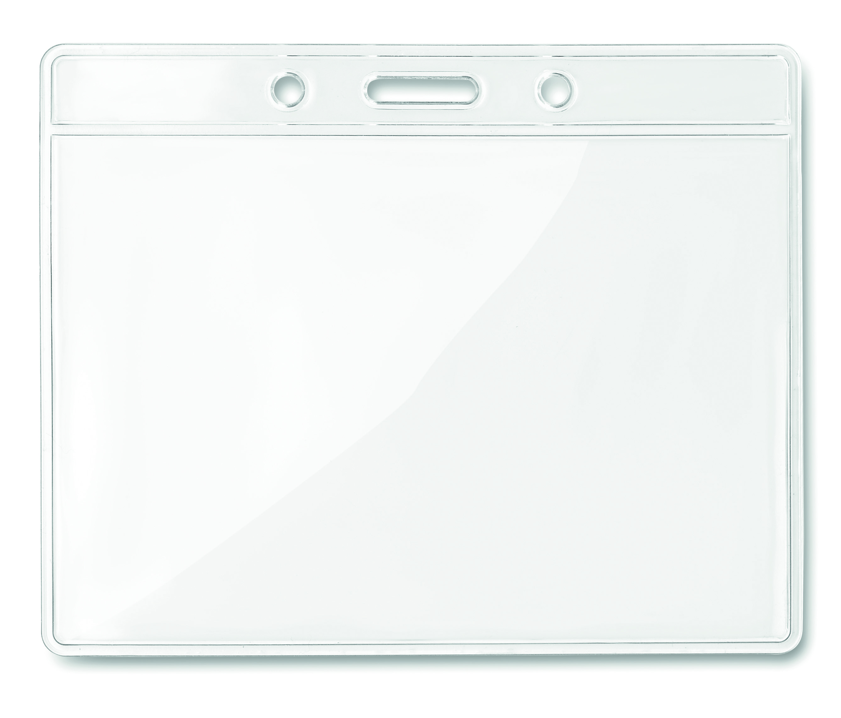 Badge transparent 10 x 8 cm