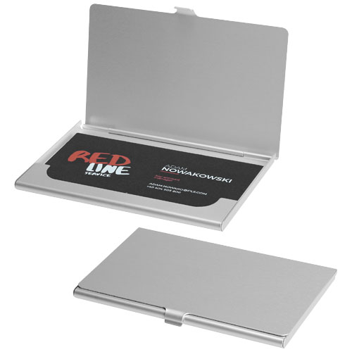 Porte-cartes de visite en aluminium