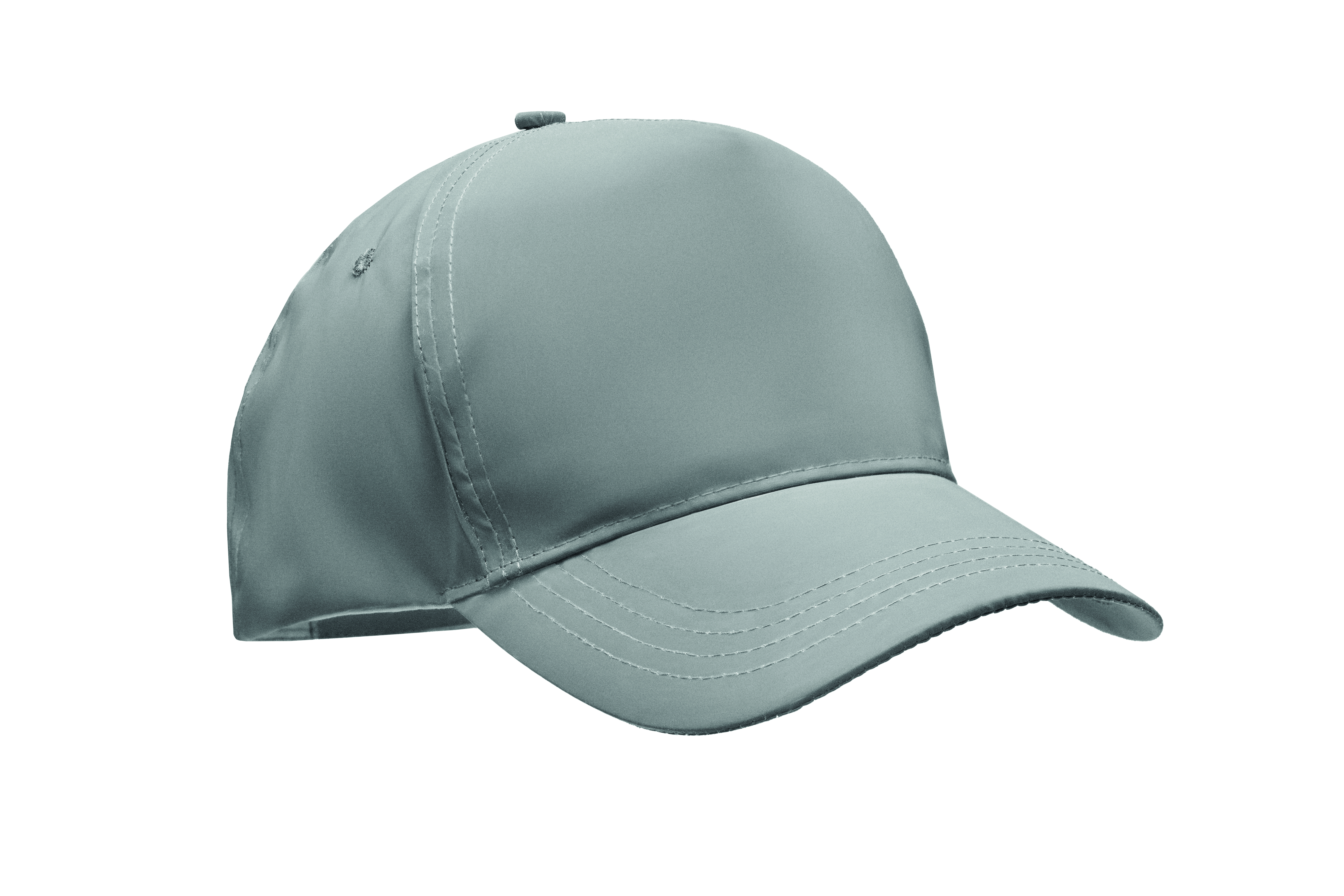 Casquette 5 panneaux réfléchissante en polyester - Unisexe