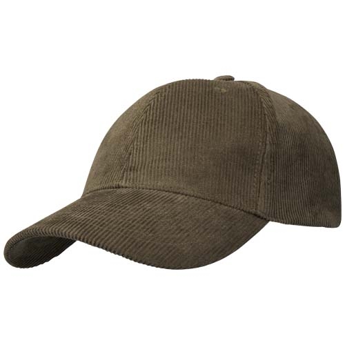Casquette 6 panneaux Hutton en velours côtelé recyclé - Unisexe