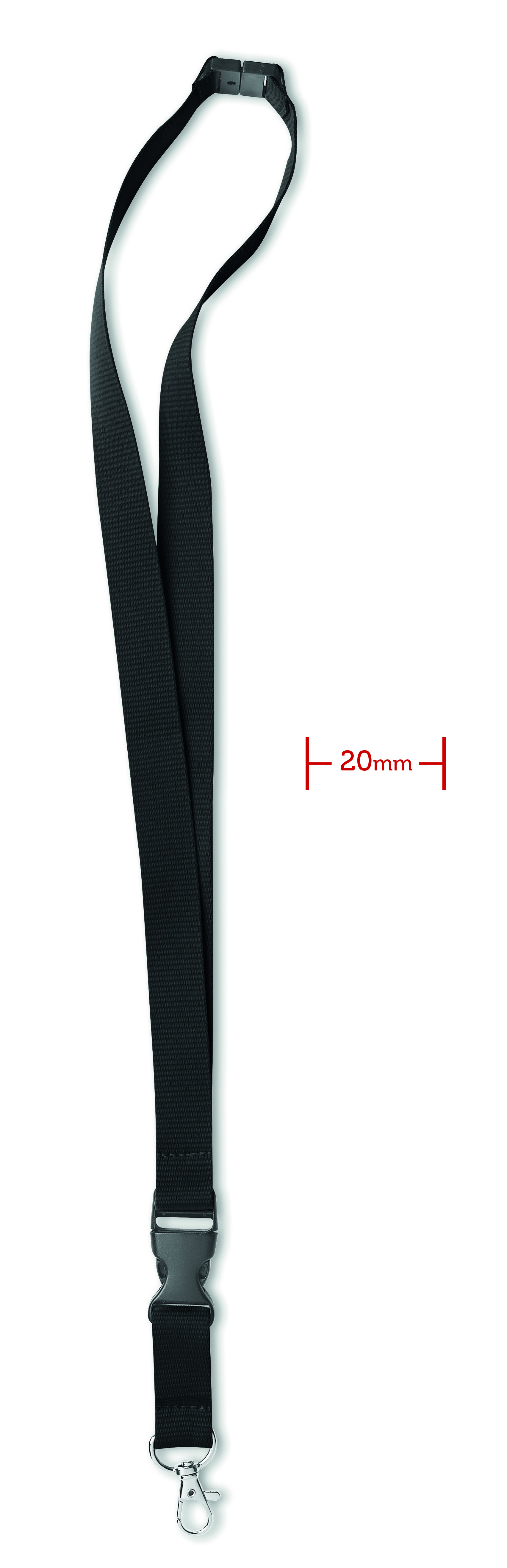 Tour de cou 20 mm à boucle détachable