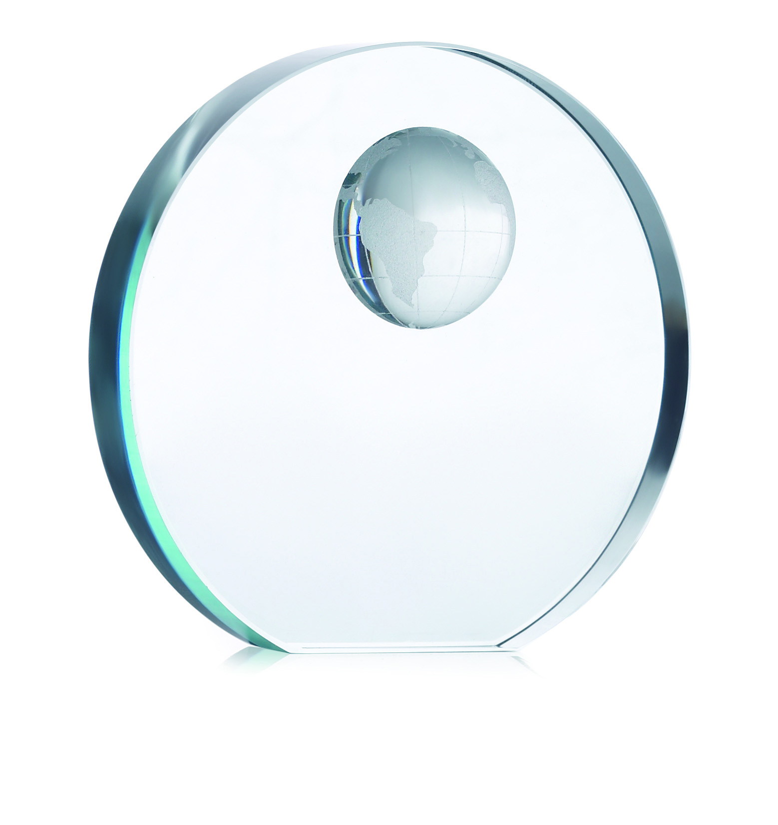 Trophée globe en verre