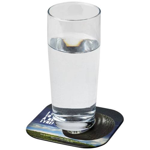 Sous-verre carré Brite-Mat en pneus recyclés
