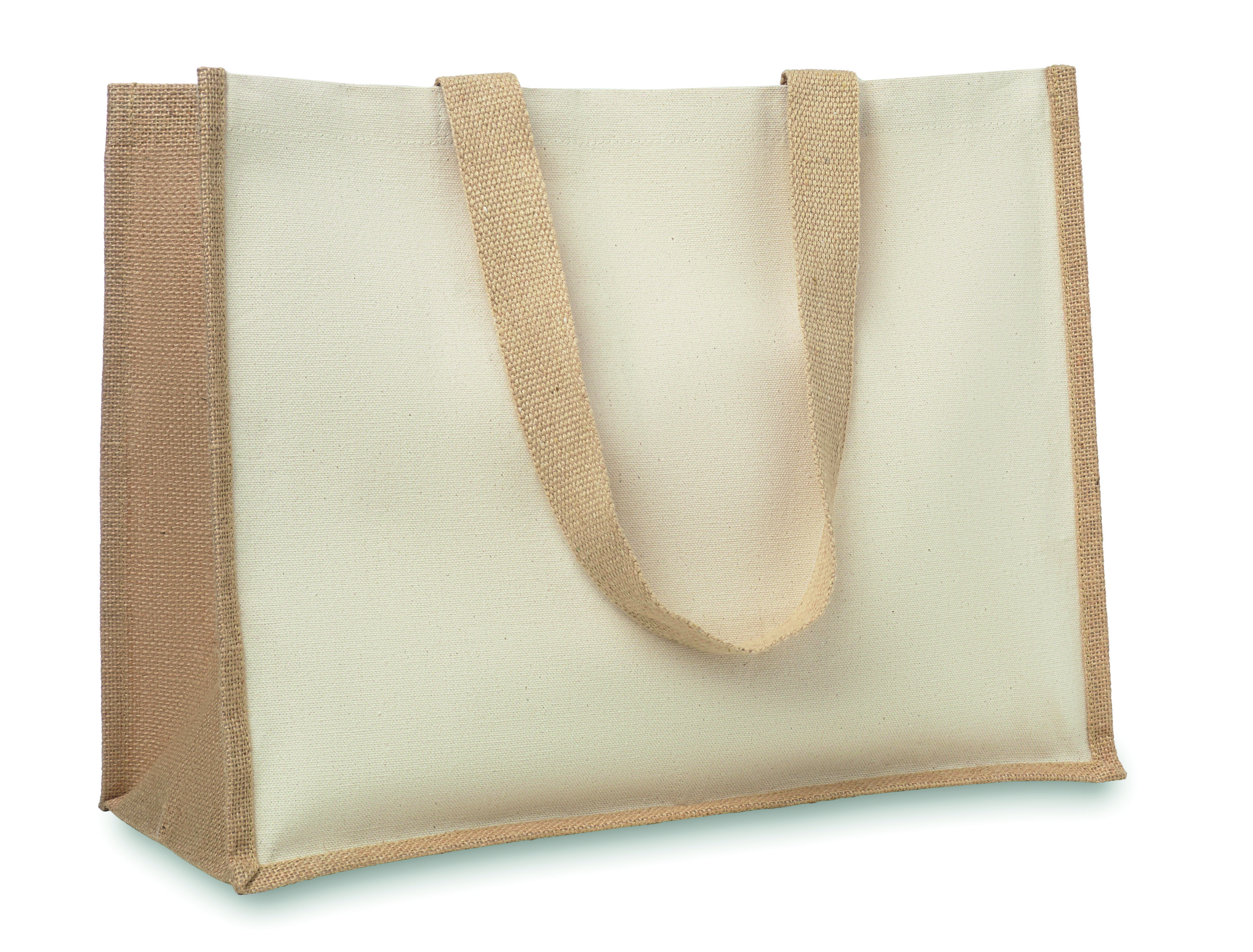 Sac shopping MO8967 devant toile en jute laminée
