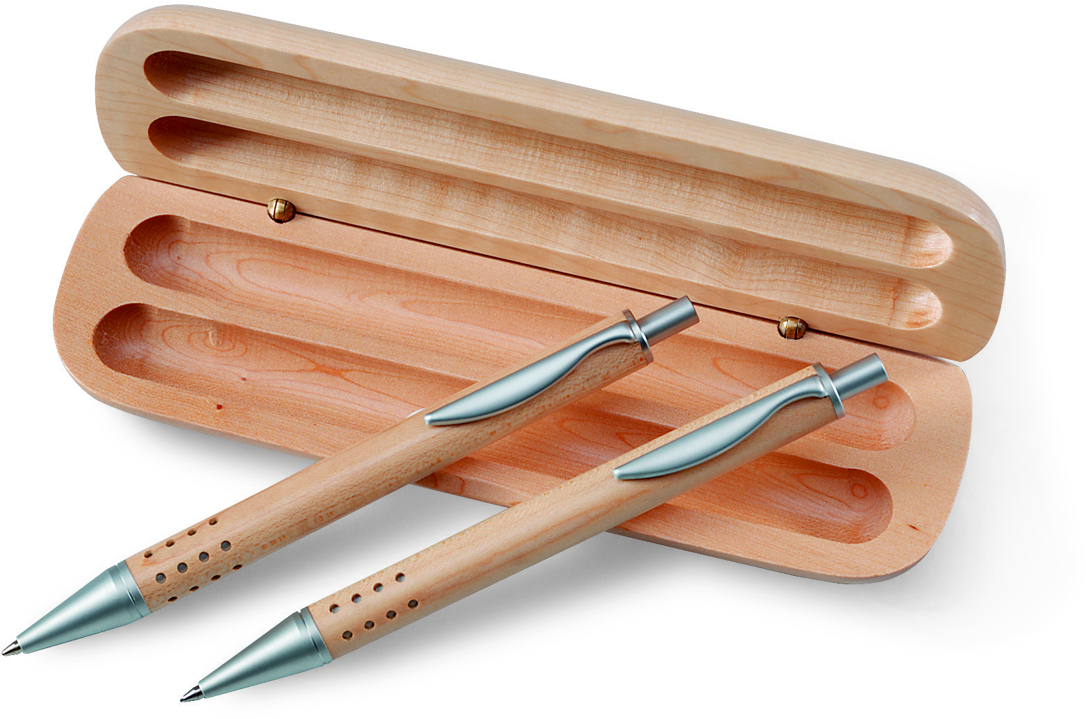 Coffret stylo et porte-mine en bois