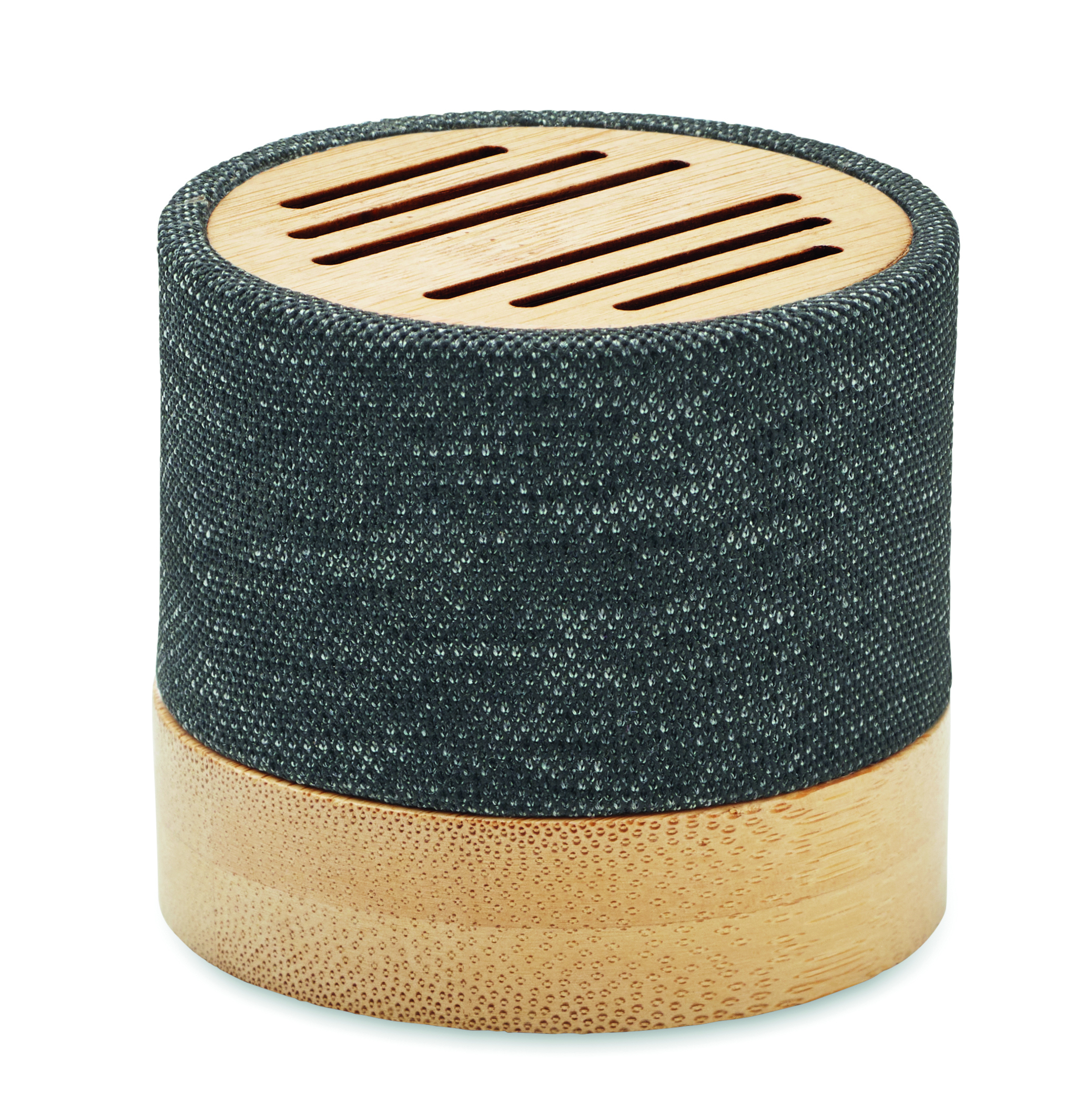 Haut-parleur sans fil 5.0 en bambou et polyester recyclé