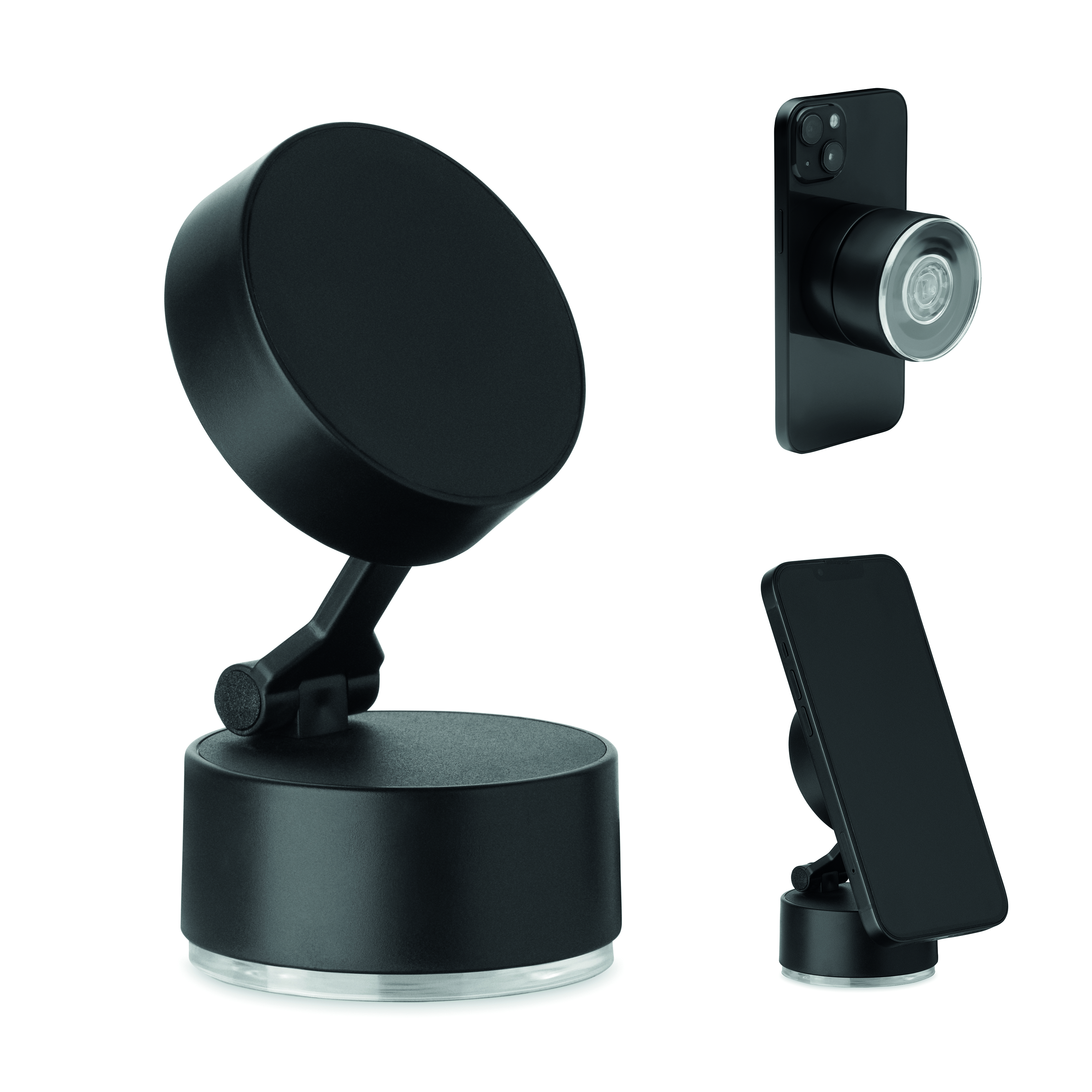 Support magnétique à ventouses pour smartphone