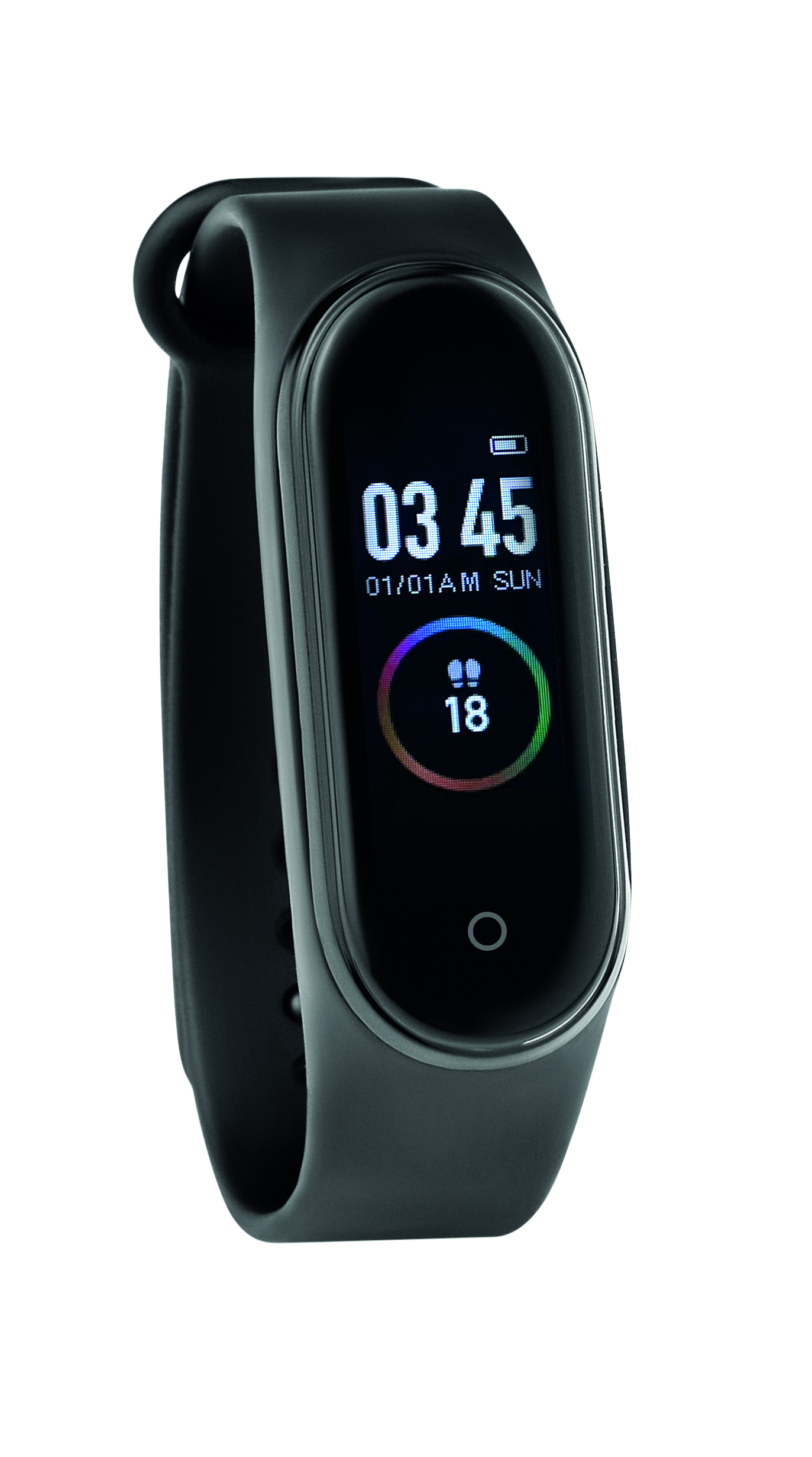Montre connectée santé écran LCD 0,96" en silicone