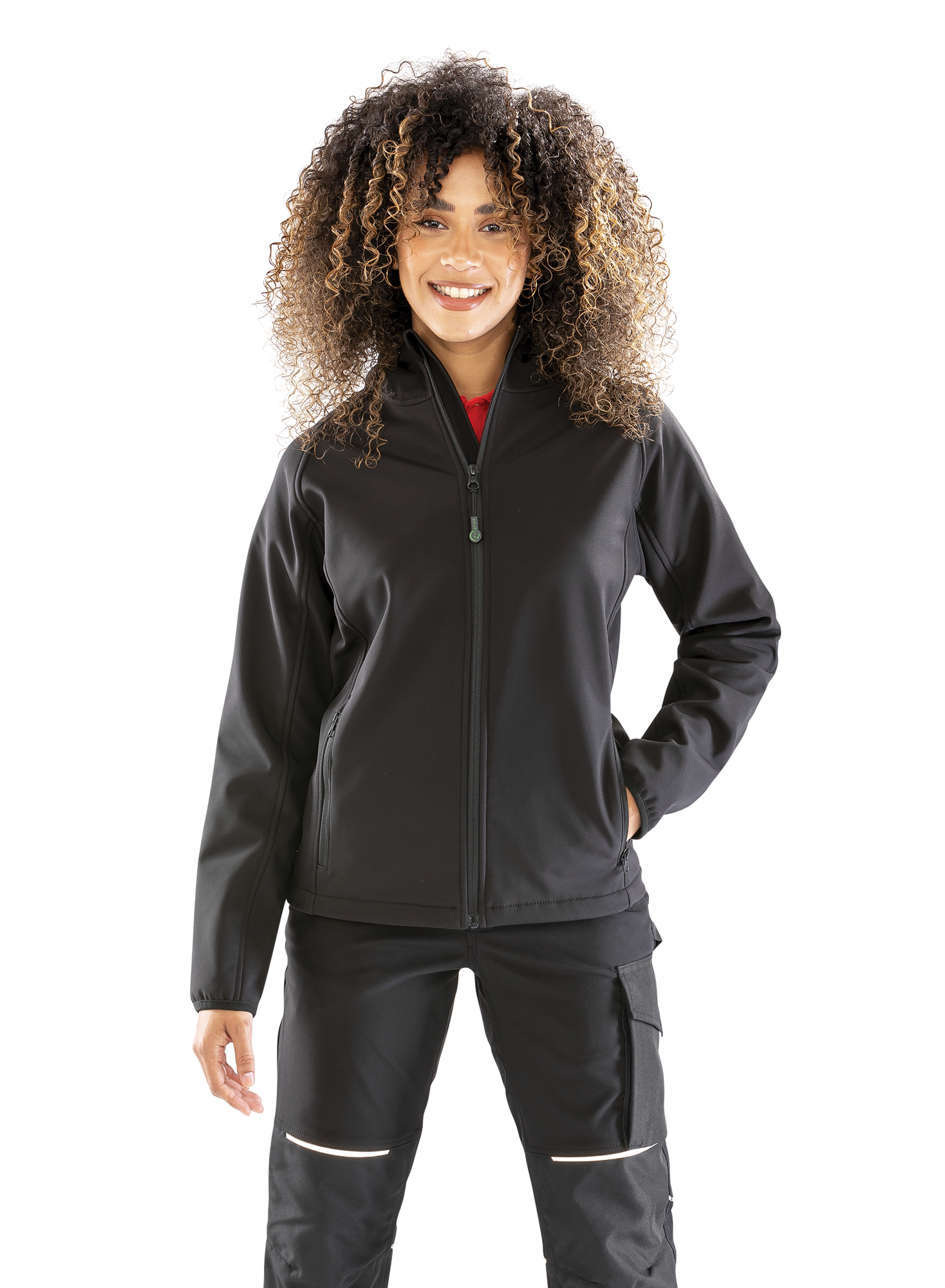 Softshell à capuche R911F en polyester recyclé - Femme