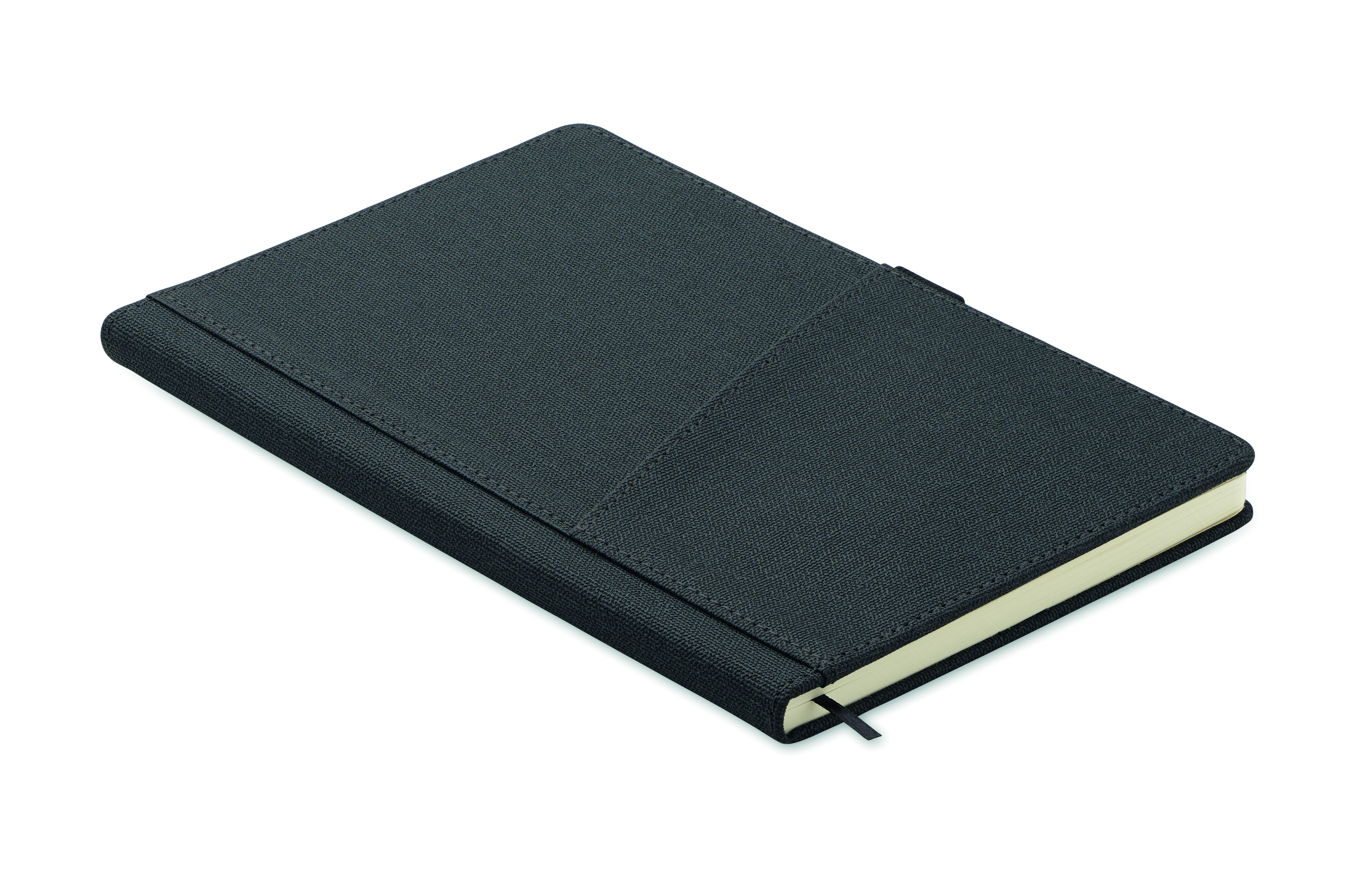Carnet A5 rigide à pochette en similicuir